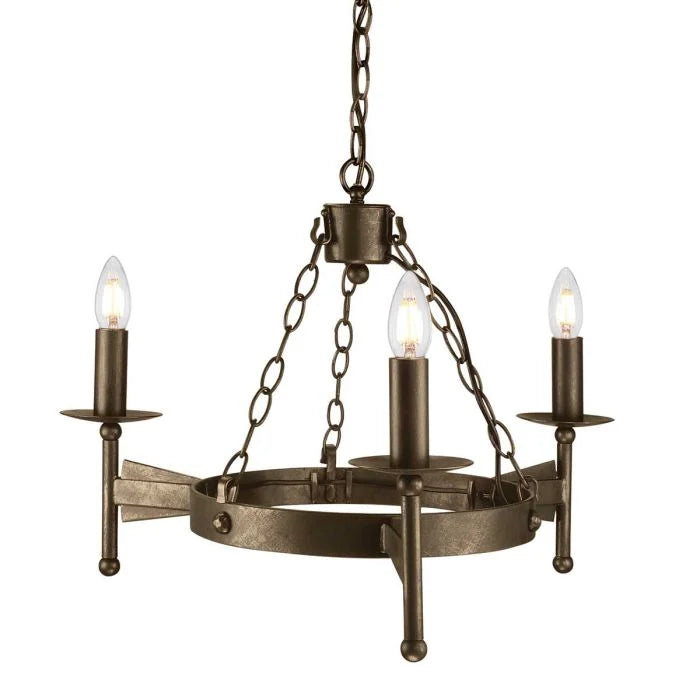 Cromwell Old Bronze Light Chandelier - 3 Light & 5 Light Options for Dining Room, Bedroom, or Living Room Lighting