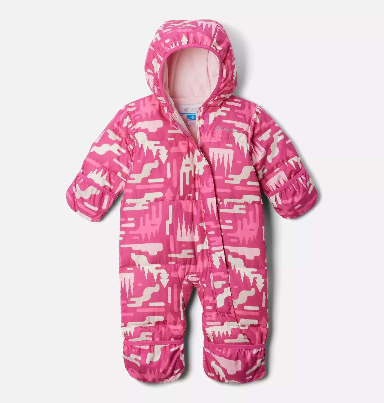 Columbia Pink Ice Highland Snuggly Bunny II Bunting - Soft Winter Baby Snowsuit for Girls & Boys - Perfect for Cold Weather, Outdoor Play & Holiday Photos