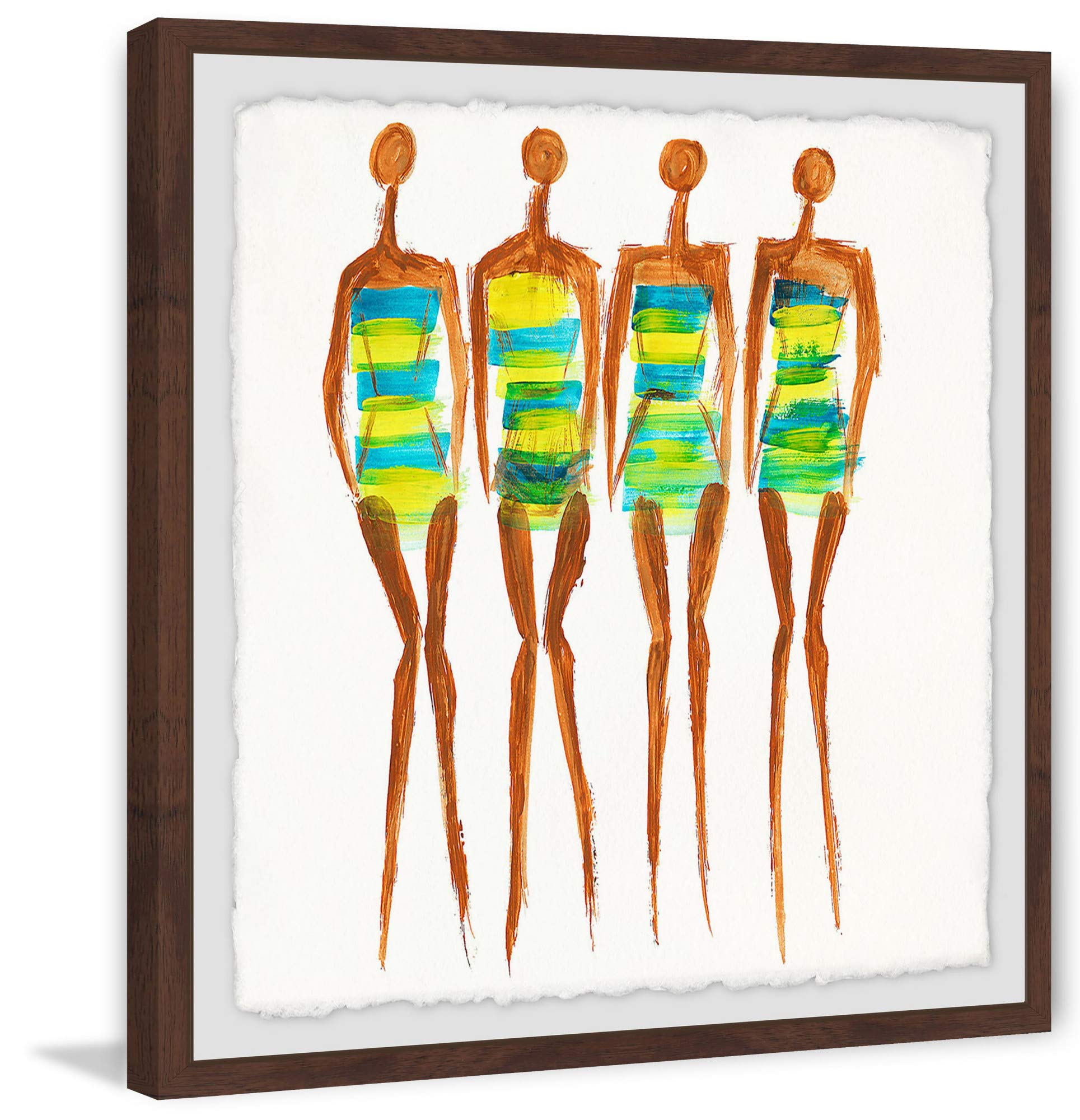Handmade Beach Glow Framed Print 24x24 - Coastal Wall Art for Living Room, Bedroom & Beach House Decor | Marmont Hill