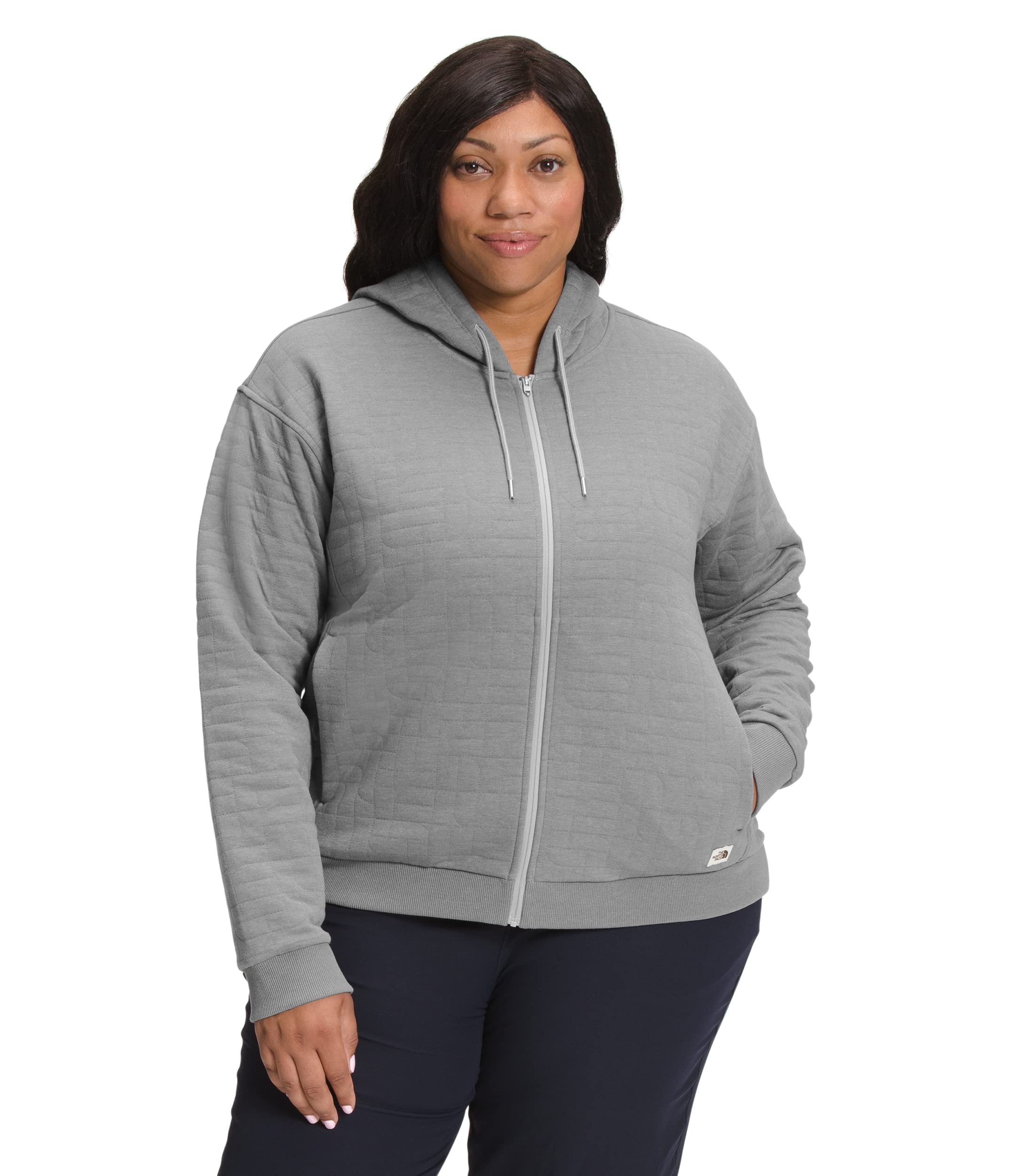 The North Face Longs Peak Quilted Full Zip Hoodie for Men & Women - Lightweight Insulated Jacket for Hiking, Camping & Outdoor Adventures