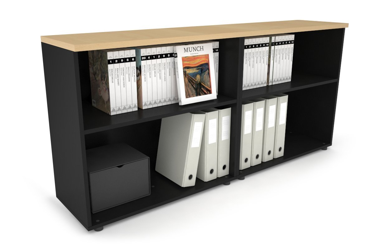 Small Open Bookcase - 1600W x 750H x 350D - Compact Uniform Bookshelf for Home Office, Living Room & Bedroom Organization