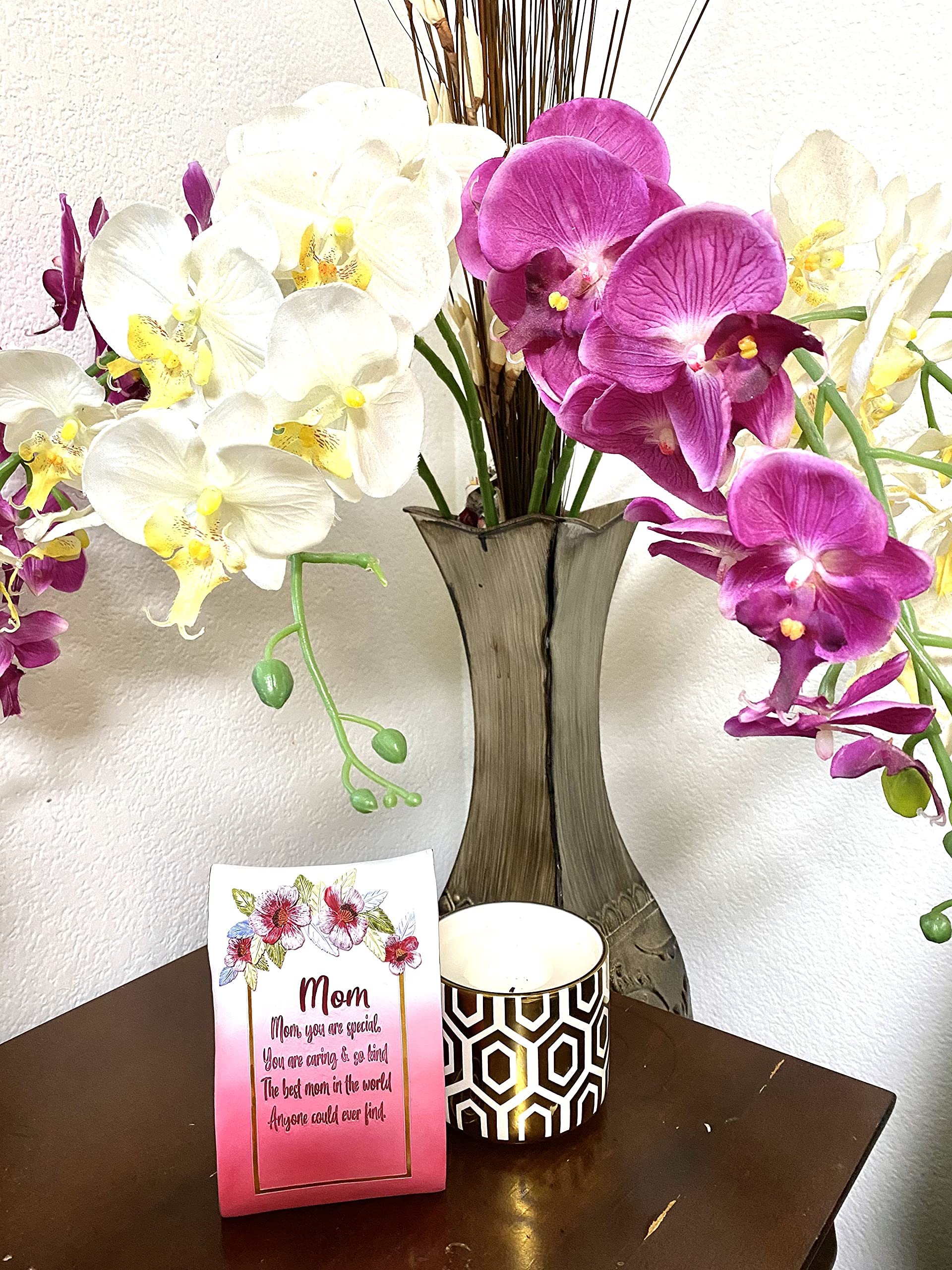 Personalized Mother's Day Gifts for Mom - Engraved Plaque with Heartwarming Message from Daughter or Son - Perfect Birthday, Christmas & Appreciation Present for Women - Elegant Gift Box Included - Ideal for Home Decor, Office Desk & Special Occasions