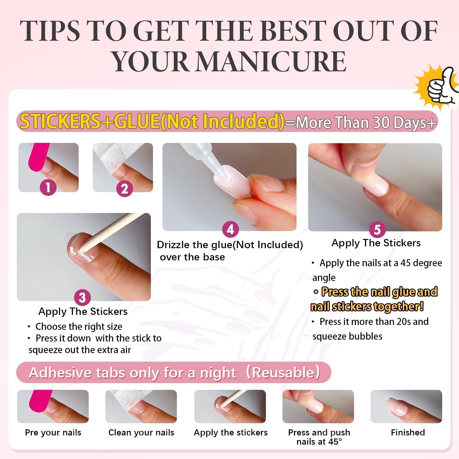 Beige Press on Nails Short Almond Shape - 30Pcs Natural Acrylic Fake Nails with Glue for Big & Small Hands | Thick Handmade Gel Nails for Everyday Wear, Office, Date Night & Special Occasions