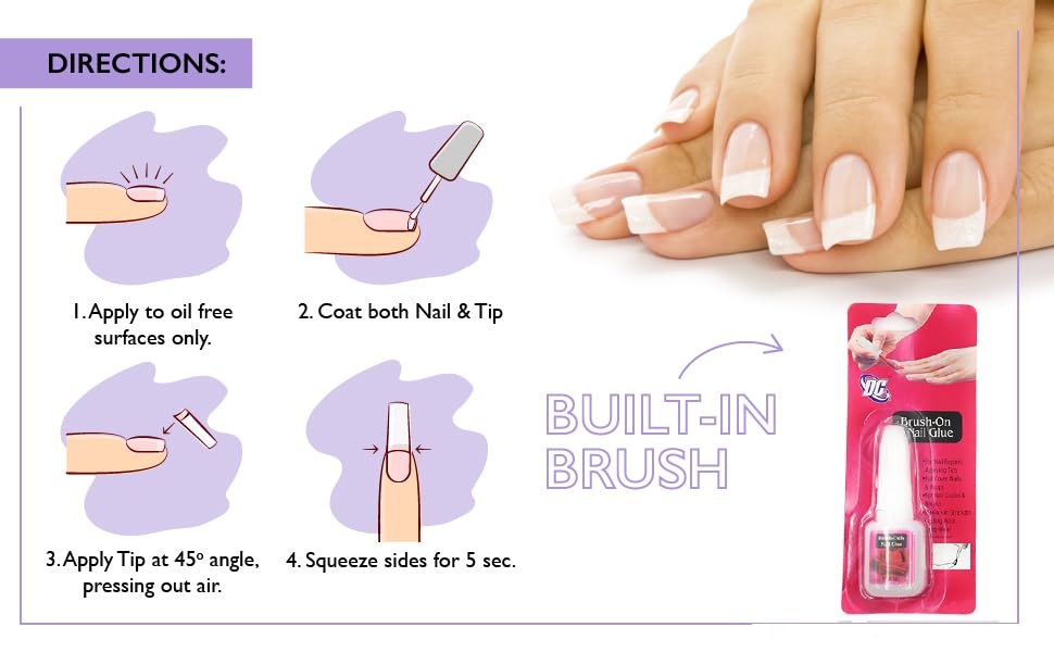 Professional SUSVIJ Nail Glue for Artificial & Acrylic Nails - Waterproof, Long-Lasting Adhesive for Nail Art (Big Size) - Perfect for Salon, Home Manicures & Nail Extensions
