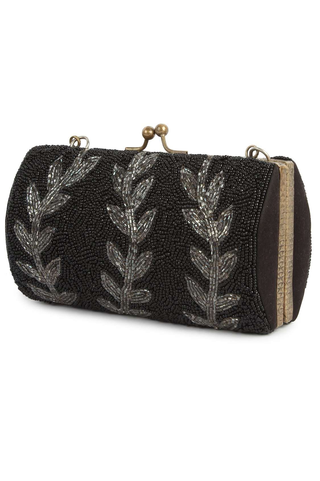 Arianna Black Beaded Box Bag - Stylish Women's Crossbody Purse for Evening Parties, Date Night & Special Occasions