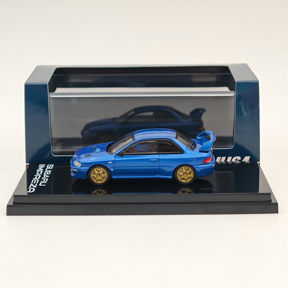 1/64 Scale Hobby Japan SUBARU IMPREZA 22B STi Version GC8 Rally Customized Model Car - Collectible Die-Cast Vehicle for Racing Enthusiasts & Car Display Collections