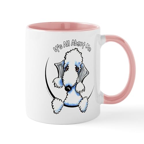 White/Pink Inside - Bedlington Terrier IAAM Mug