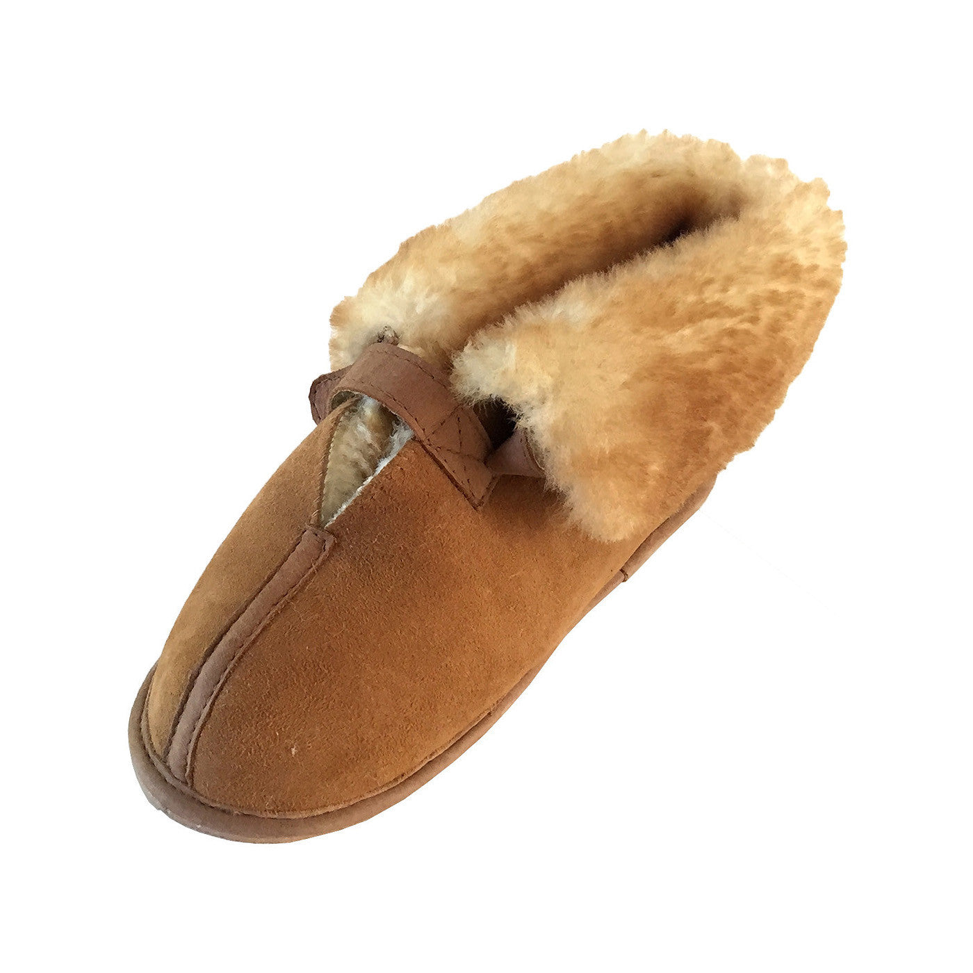 Women's Warm Sheepskin Cabin Slippers with Adjustable Velcro Closure - Cozy Indoor/Outdoor House Shoes for Winter Comfort at Home
