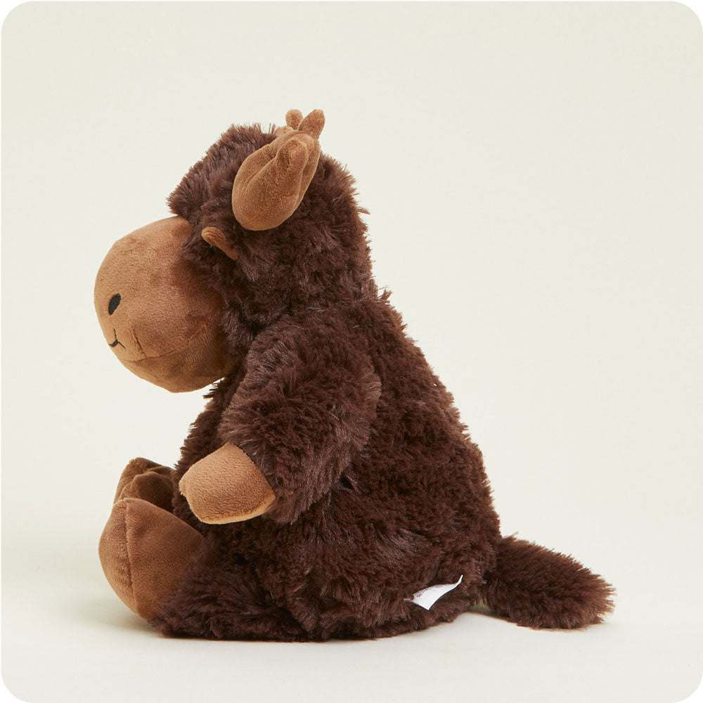 Weighted Heated Stuffed Moose Plush Toy - Warmies Microwaveable Heating Pad for Kids & Adults - Perfect for Stress Relief, Anxiety, and Cold Weather Comfort