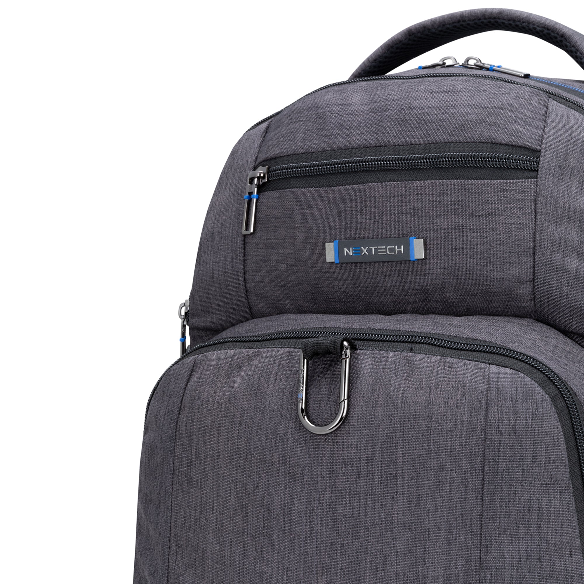 Nextech Professional Business Backpack for Men & Women - Waterproof Laptop Backpack with USB Charging Port - Perfect for Office, Travel, and Commuting