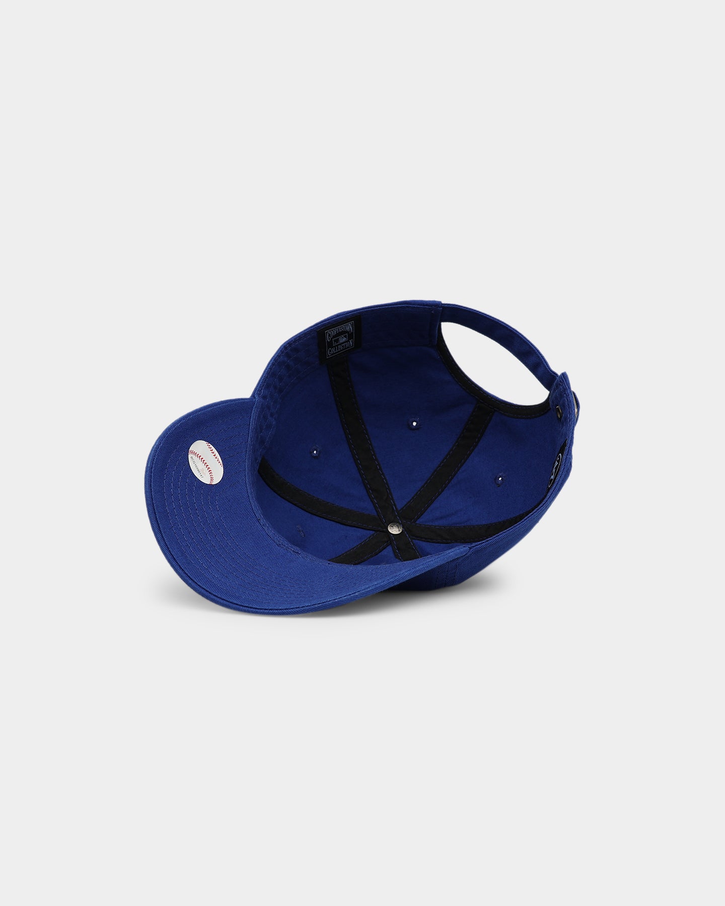47 Brand Los Angeles Dodgers Cooperstown Strapback Royal Baseball Cap - Adjustable Snapback Hat for Men & Women - Perfect for Baseball Games, Sports Events and Casual Wear