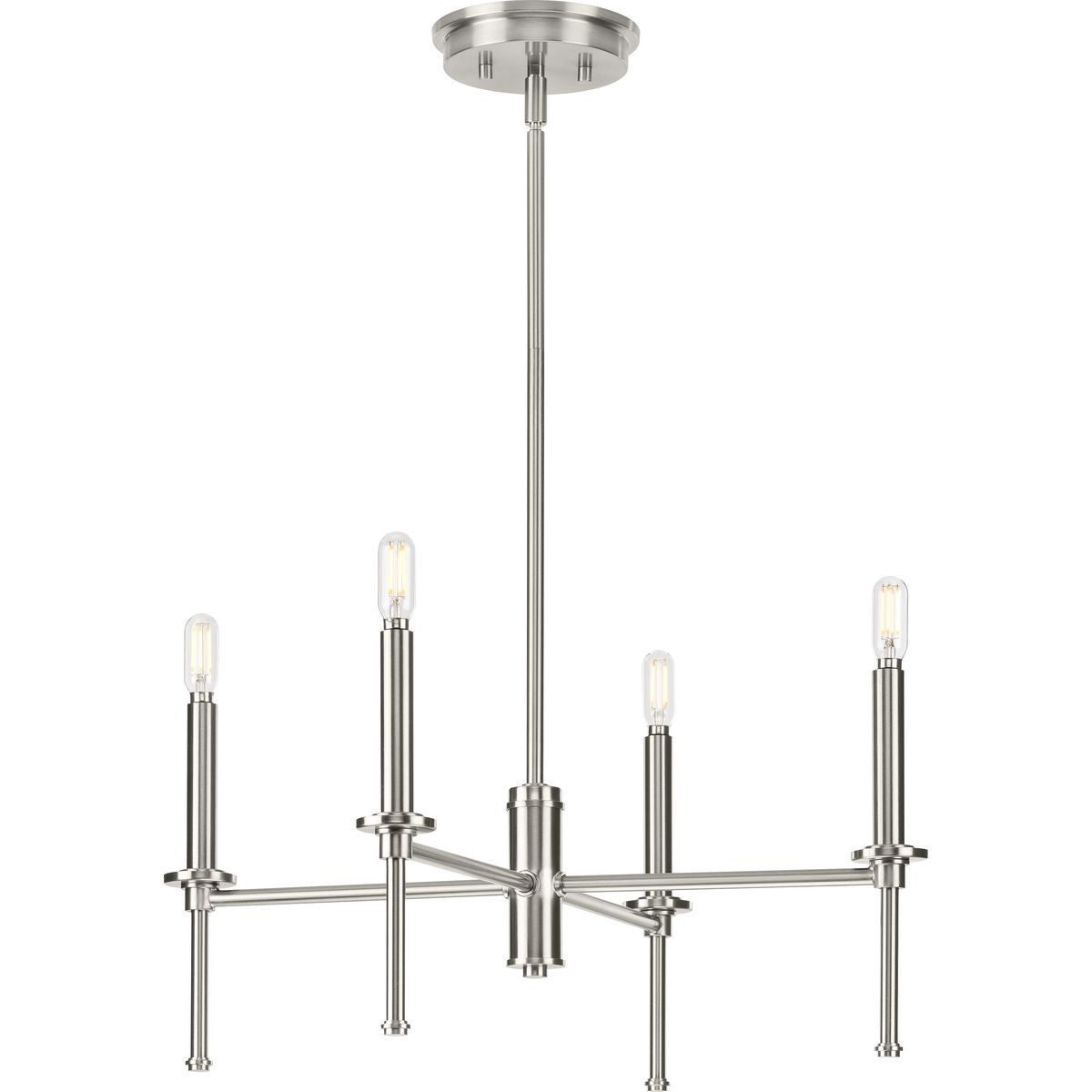 Elara Collection 4-Light Chandelier - Modern Crystal Ceiling Light Fixture for Dining Room, Living Room & Bedroom Decor