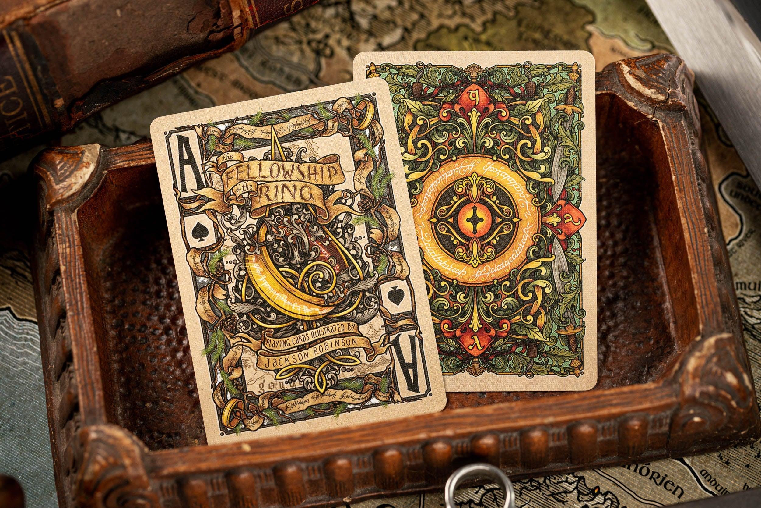 The Fellowship of the Ring Playing Cards - Official LOTR Lord of the Rings Collectible Card Game - Perfect for Movie Nights, Game Nights & Tolkien Fan Gifts