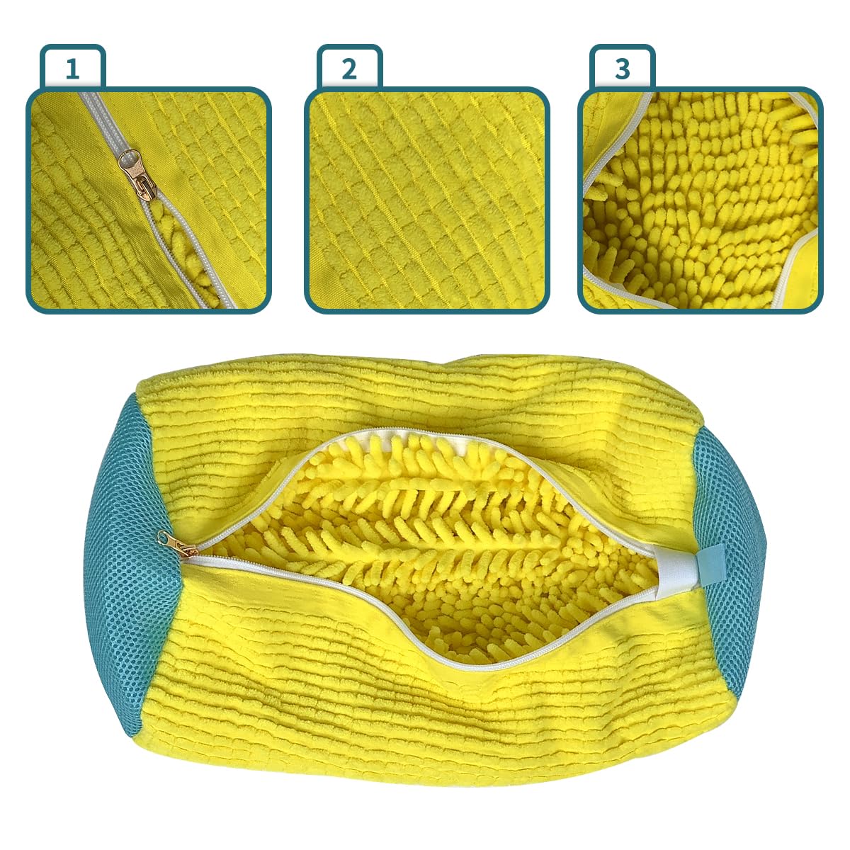 Shoe Washing Machine Bag - Laundry Wash Bag for Sneakers & Shoes - Reusable Mesh Cleaning Bag for Washer & Dryer - Perfect for Travel, Gym & Sports Gear Protection