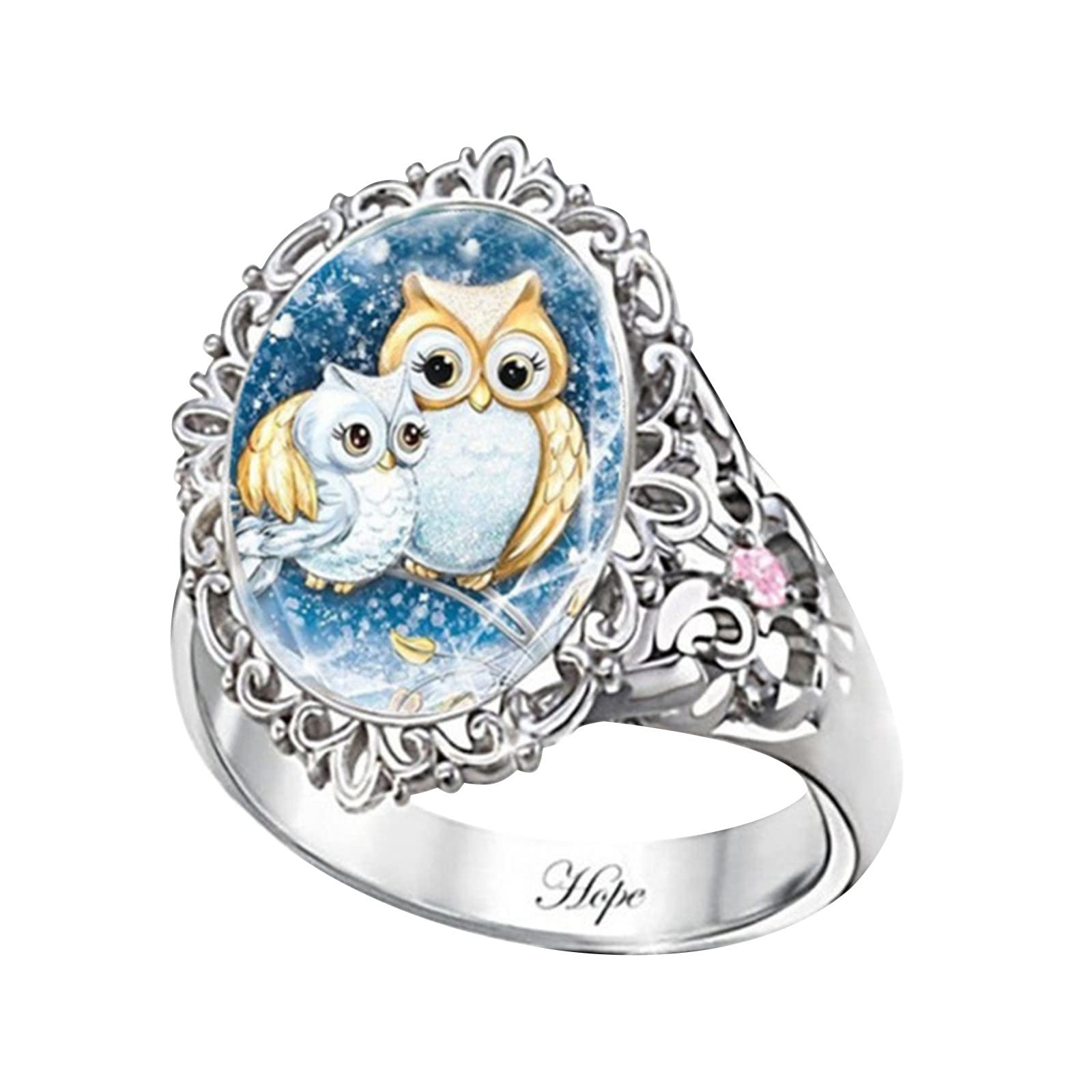 Trendy iCODOD Women's Rings - Elegant Valentine's Day Gifts for Her, Personality Jewelry, Engagement & Anxiety Rings | Perfect for Date Nights, Proposals, Stress Relief & Everyday Fashion