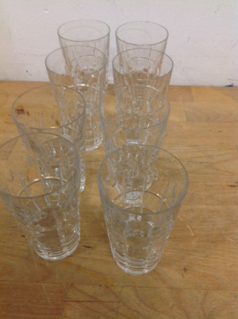 Set of 8 Towle Crystal Glasses - Elegant Stemware for Wine, Champagne & Cocktails - Perfect for Weddings, Parties & Fine Dining
