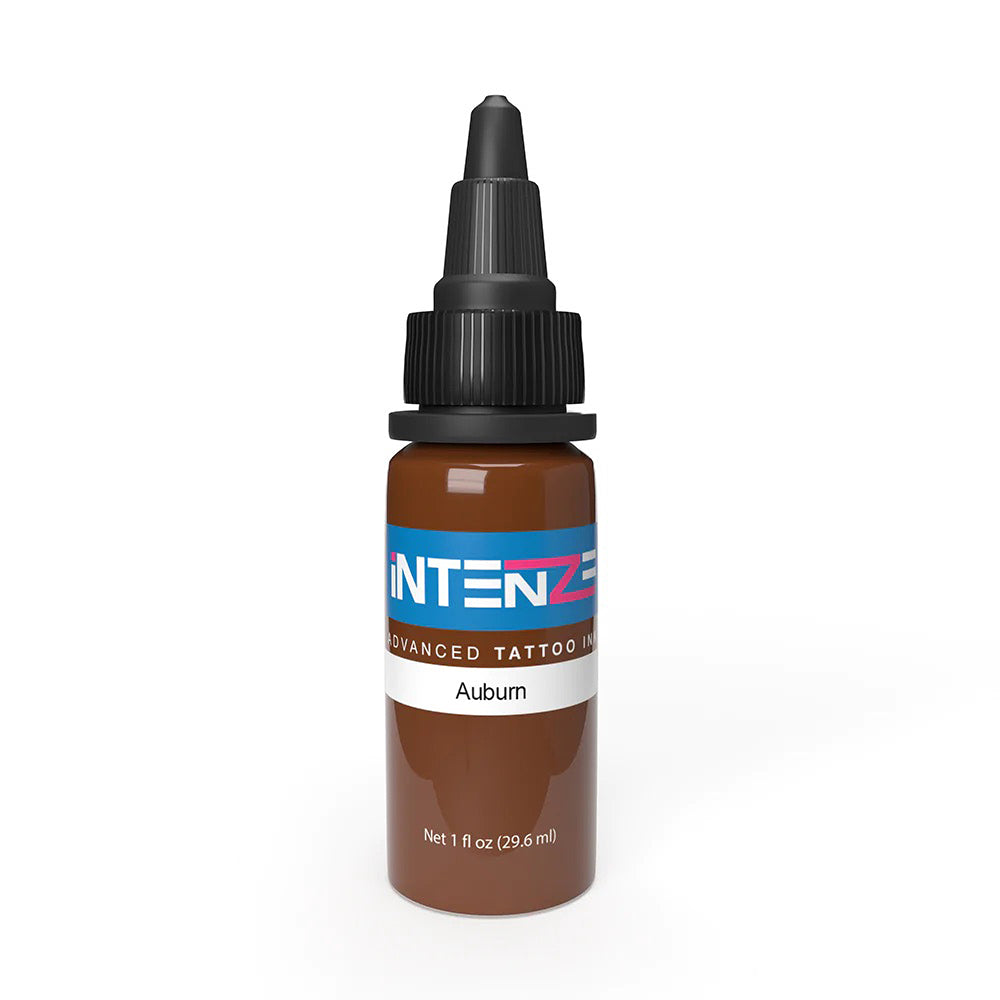 Intenze Tattoo Ink - Professional Body Art Pigment - Auburn Color (Multiple Sizes Available) - Perfect for Tattoo Artists & Permanent Makeup