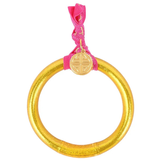 BuDhaGirl Gold All Weather Bangle - Waterproof & Durable Jewelry for Women - Perfect for Swimming, Travel & Everyday Wear