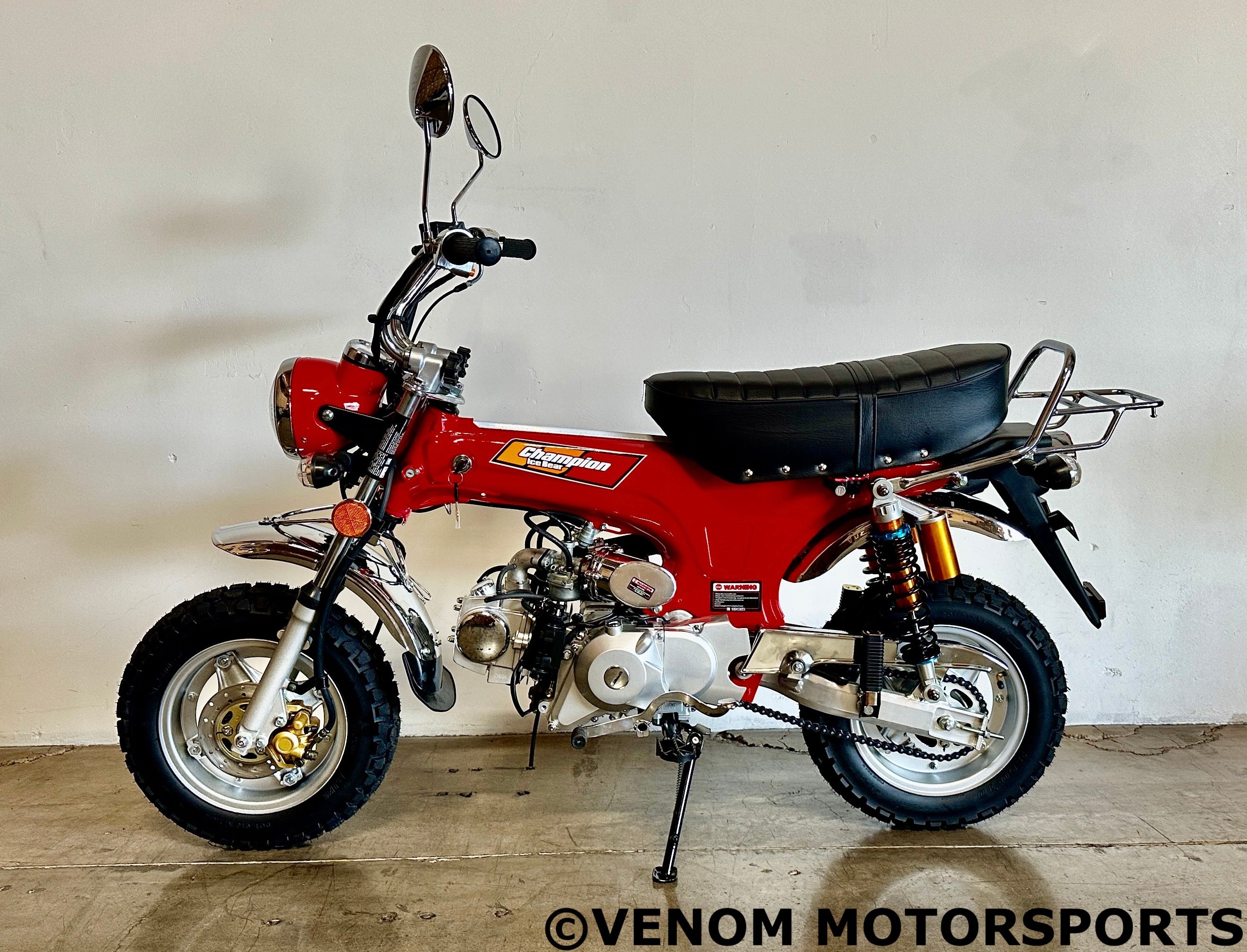 Champion LX 125cc Monkey Bike 4-Speed Motorcycle (PBZ125 2P) - Perfect for Urban Commuting & Off-Road Adventures