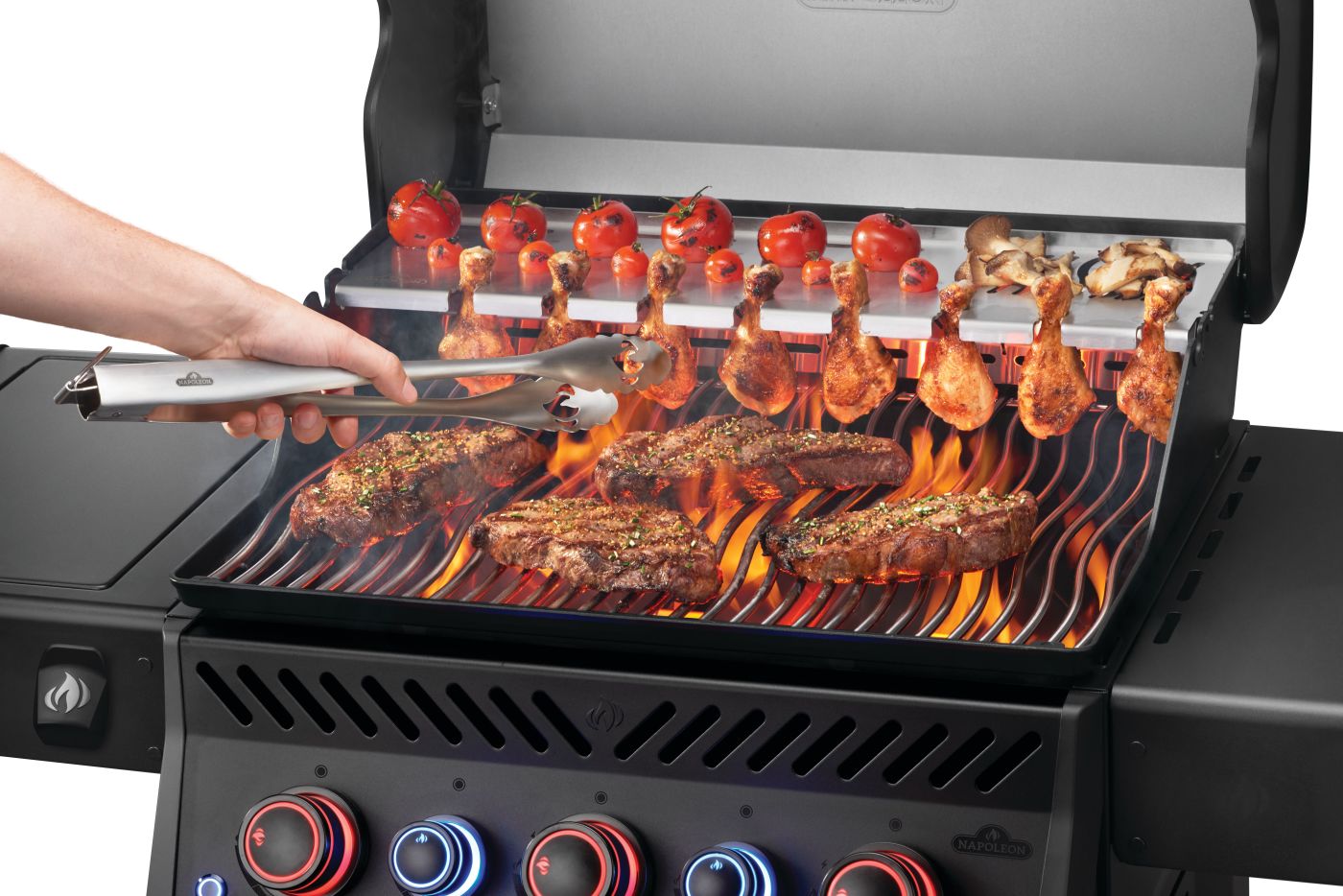 Napoleon Phantom Rogue PRO S 425 RSIB Gas Grill - Premium Outdoor BBQ Grill with Rotisserie Kit - Perfect for Backyard Parties, Camping & Tailgating
