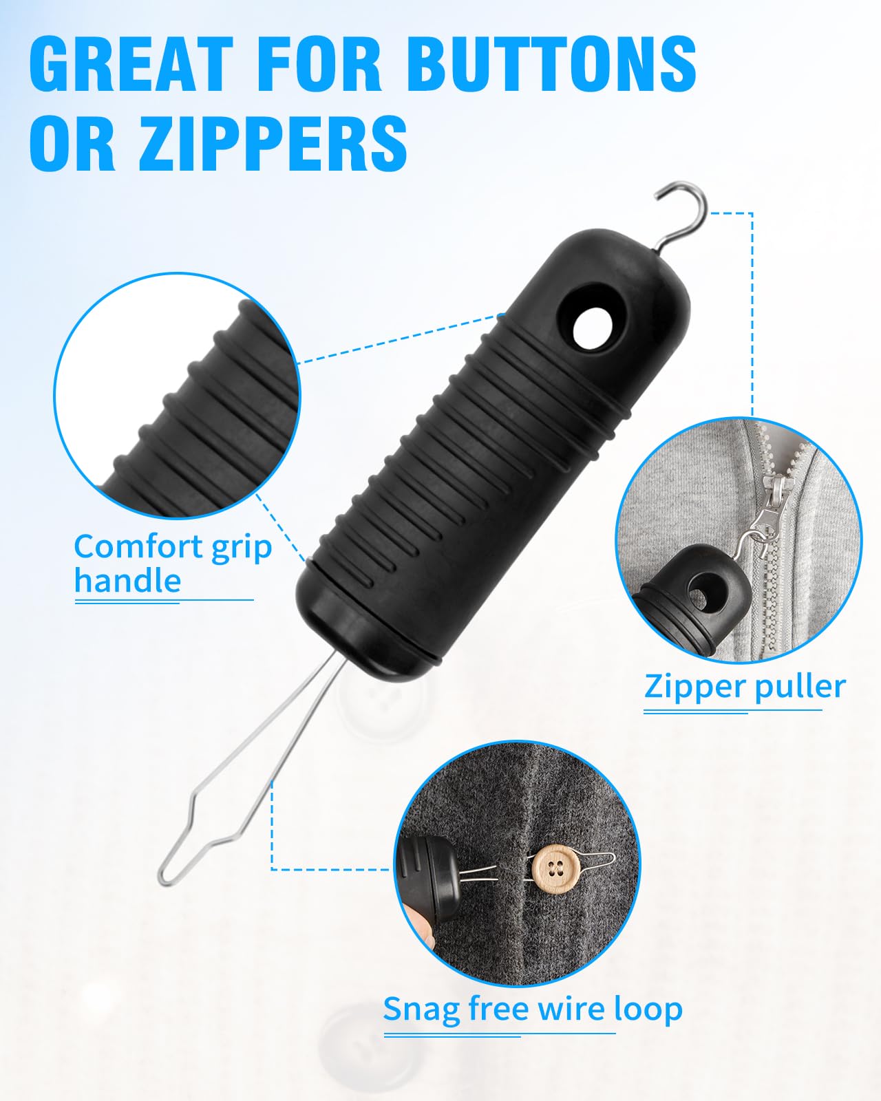 10 in 1 Hip Replacement Kit for Seniors - Post Surgery Recovery Aid with Grabber Reacher, Sock Aid, Leg Lifter, Pill Organizer, Button Hook, Shoehorn, Dressing Stick, Back Scratcher & Bath Accessories - Essential Mobility Assistance for Daily Living After Hip Surgery