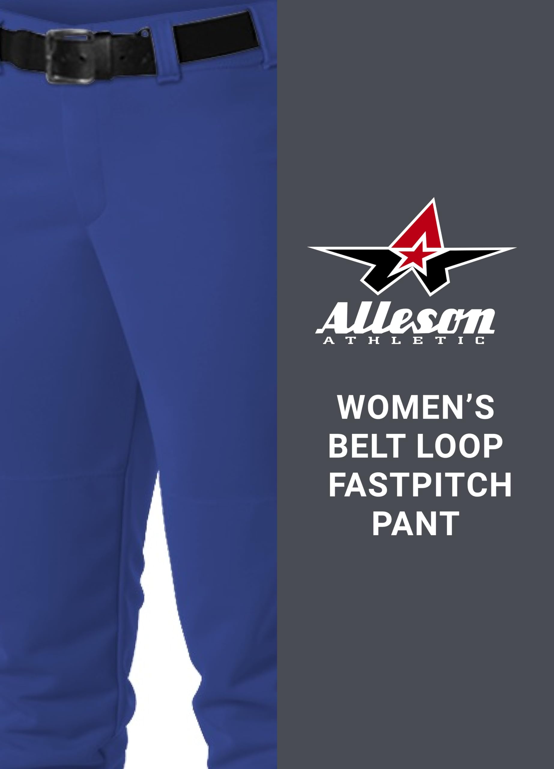 Alleson Athletic Women's Fastpitch Softball Pants with Belt Loops - Comfortable & Durable for Practice & Games