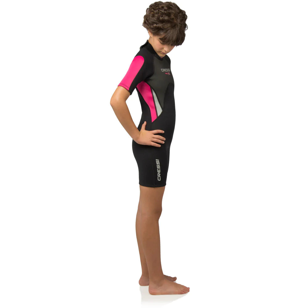 Cressi Med X Shorty 2.5mm Wetsuit for Kids & Girls - Perfect for Swimming, Snorkeling & Water Sports