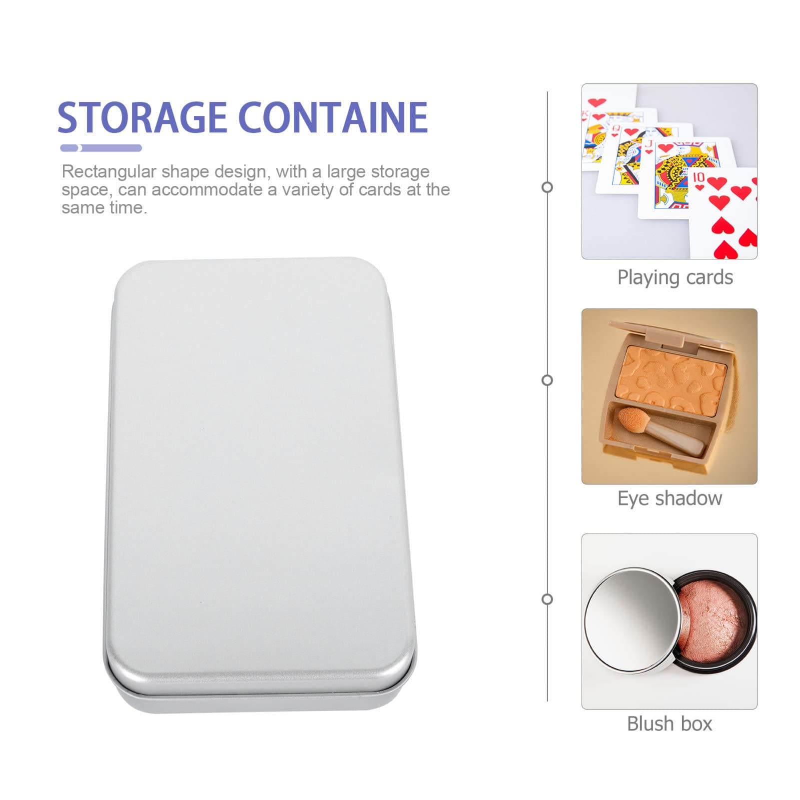 Operitacx 4-Piece Card Storage Box Set - Plastic Rectangular Card Holder Organizer for Collectible Cards, Trading Cards, and Game Cards | Perfect for TCG Players, Collectors, and Board Game Enthusiasts