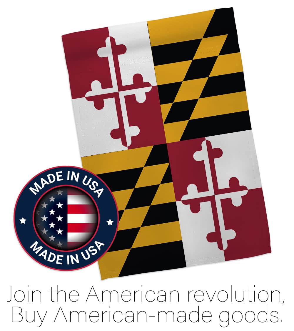 Maryland Garden House Flag Set - Double-Sided Americana Decor for Yards & Gifts