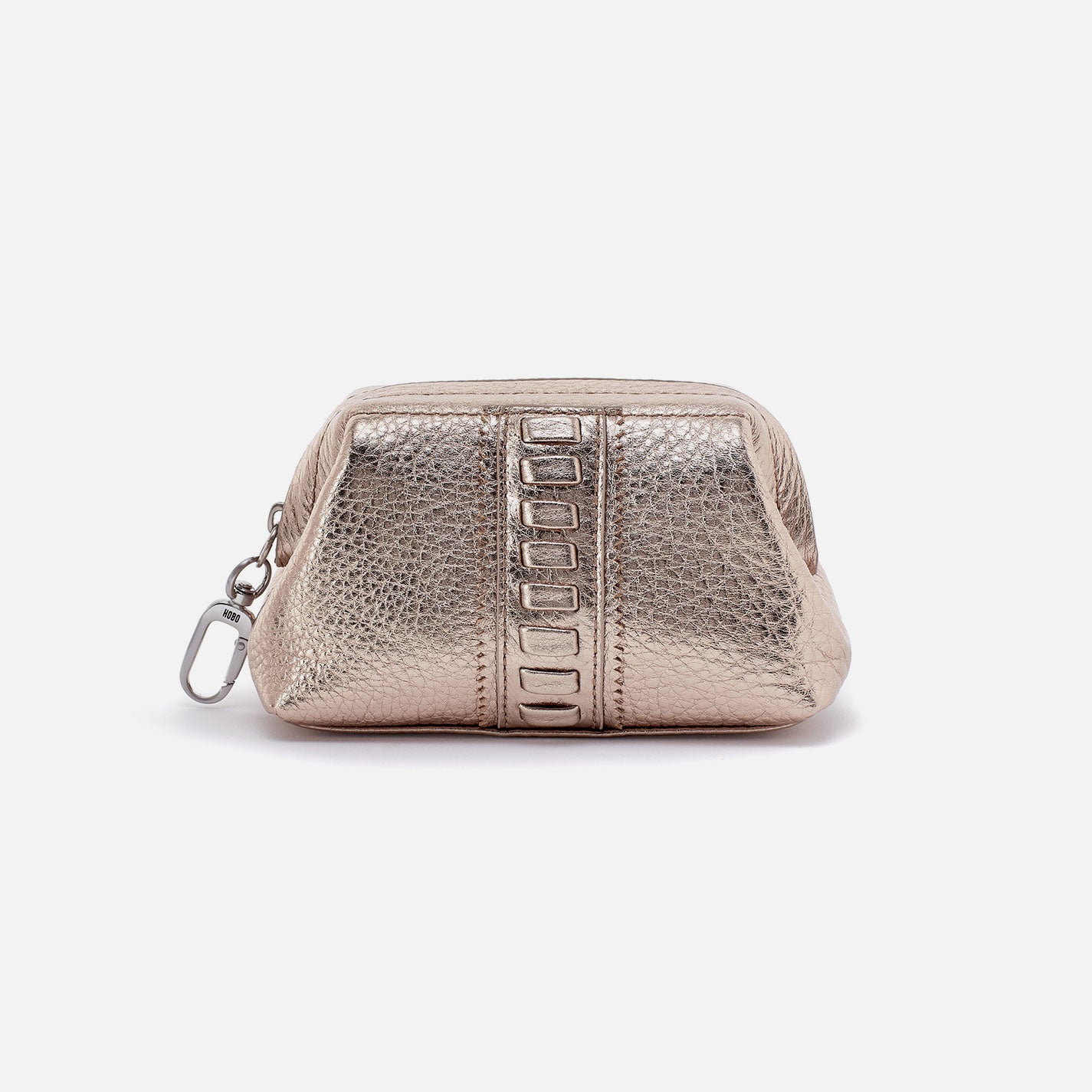 Premium Nila Pouch in Metallic Leather - Cameo Quartz Color | Stylish Crossbody Bag for Women | Perfect for Work, Travel & Evening Events