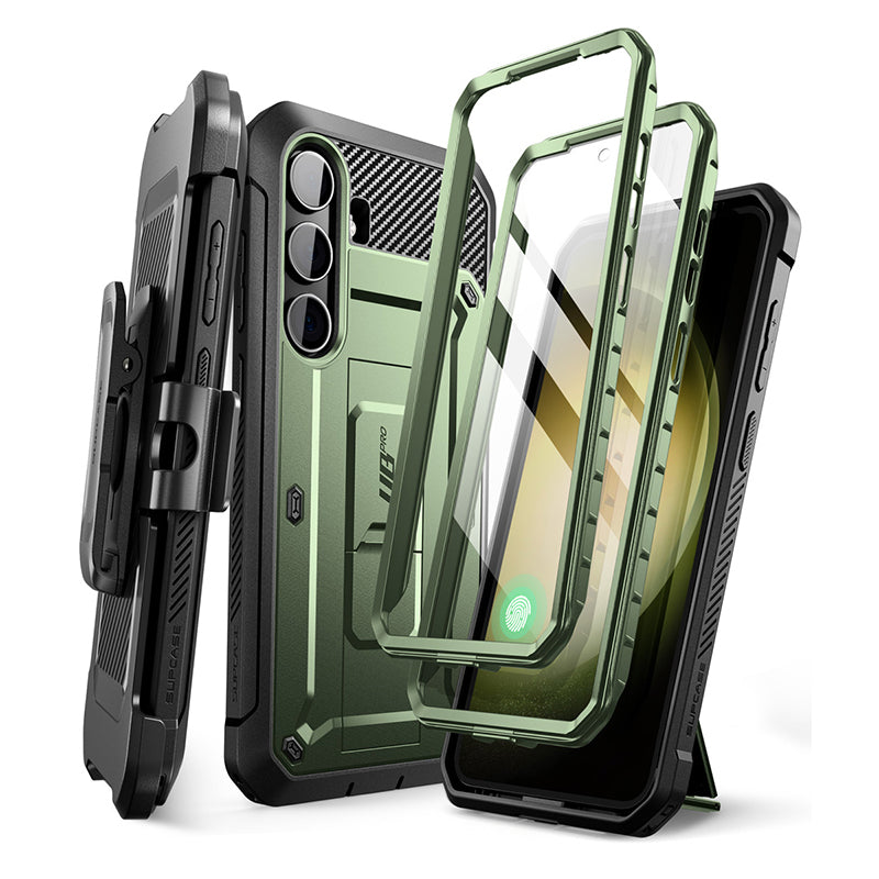 Samsung Galaxy S24 Unicorn Beetle PRO Rugged Protective Case - Military Grade Drop Protection, Shockproof & Scratch Resistant Cover (Dark Green) - Perfect for Outdoor Adventures, Construction Work & Extreme Sports