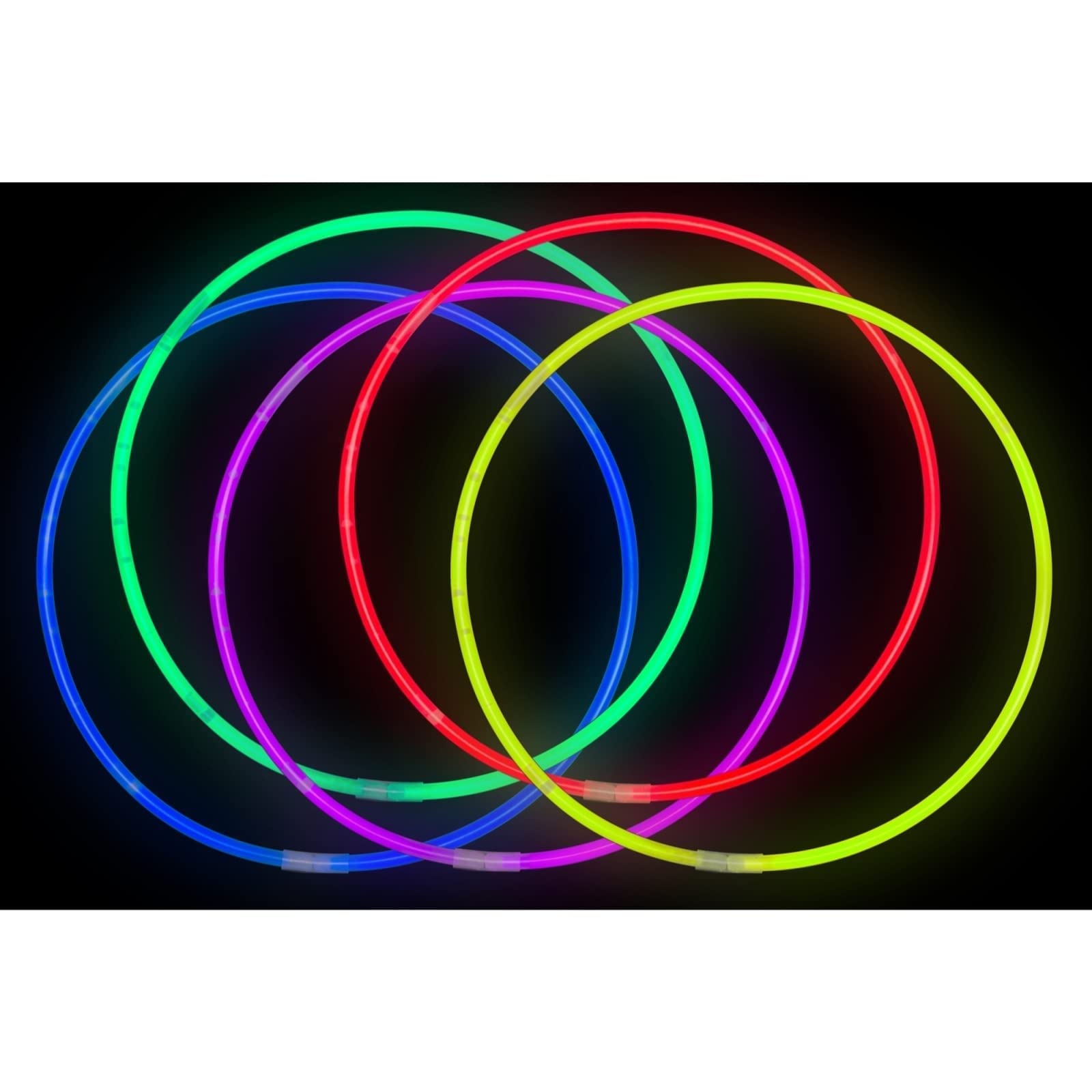 Halloween Glow Sticks Necklaces - 22 Inch Party Supplies for Dark Decor