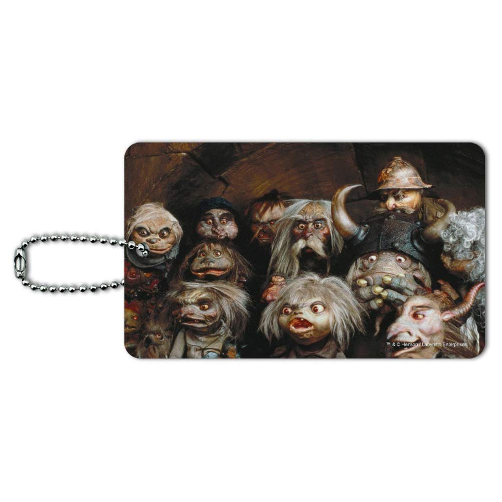 Goblin Labyrinth Group Shocked Awe Luggage Tag - Funny Carry-On Suitcase ID Tag for Travel Accessories | Perfect for Airports, Business Trips & Vacation Identification