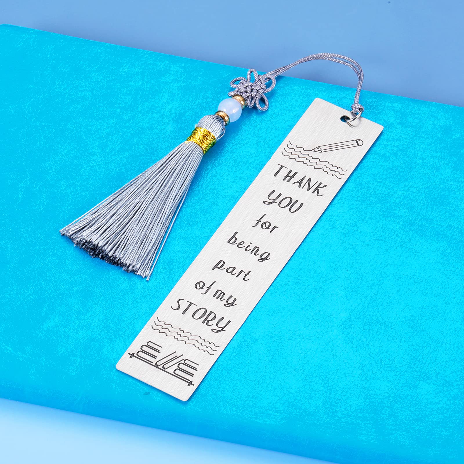 Teacher Appreciation Gifts - Metal Bookmark for Graduation, Christmas & Birthdays - Perfect for Women, Professors & Special Education