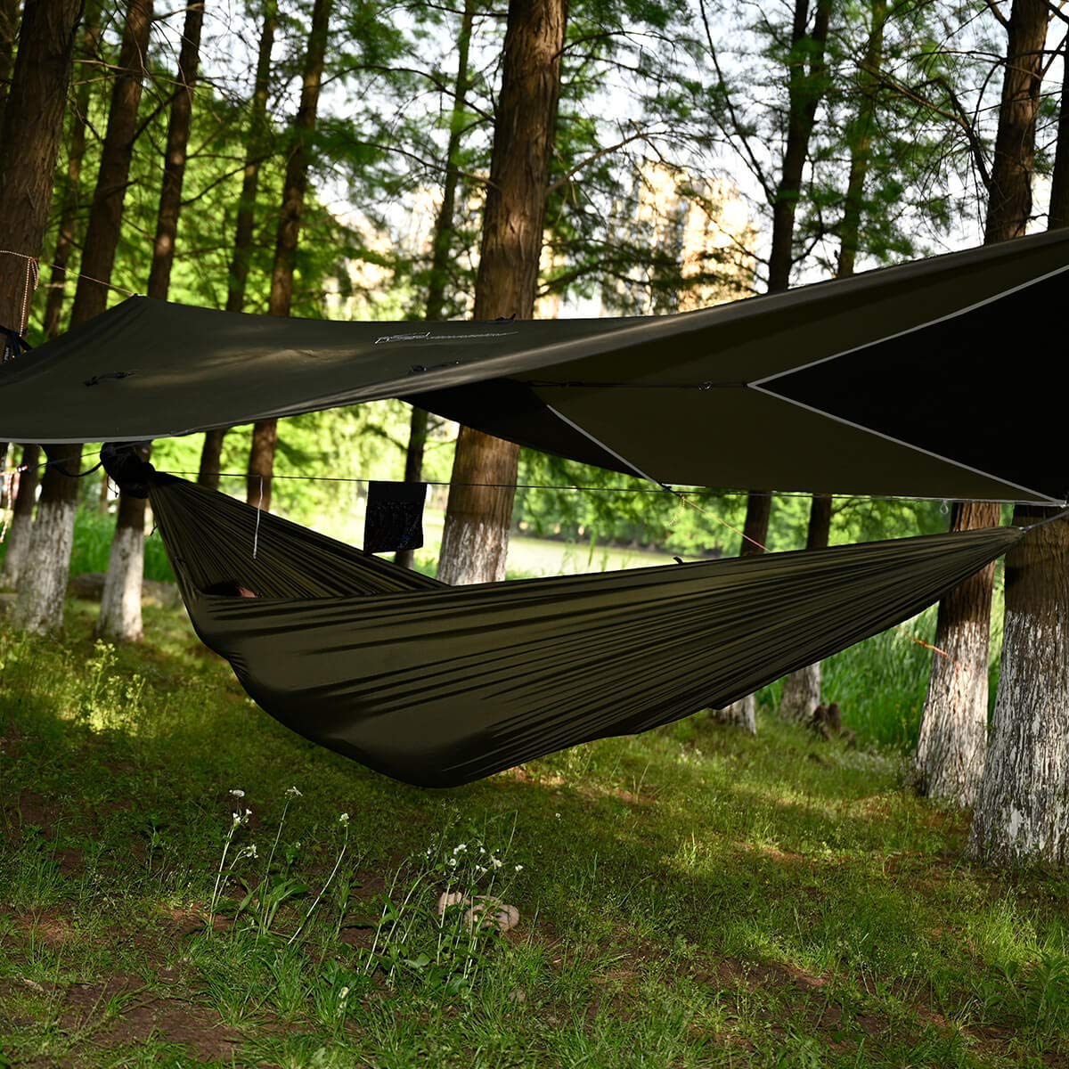 OneWind Hammock Rain Fly & Insulated Quilt Set for Winter Camping - Waterproof Shelter & Warmth for Outdoor Adventures in Cold Weather