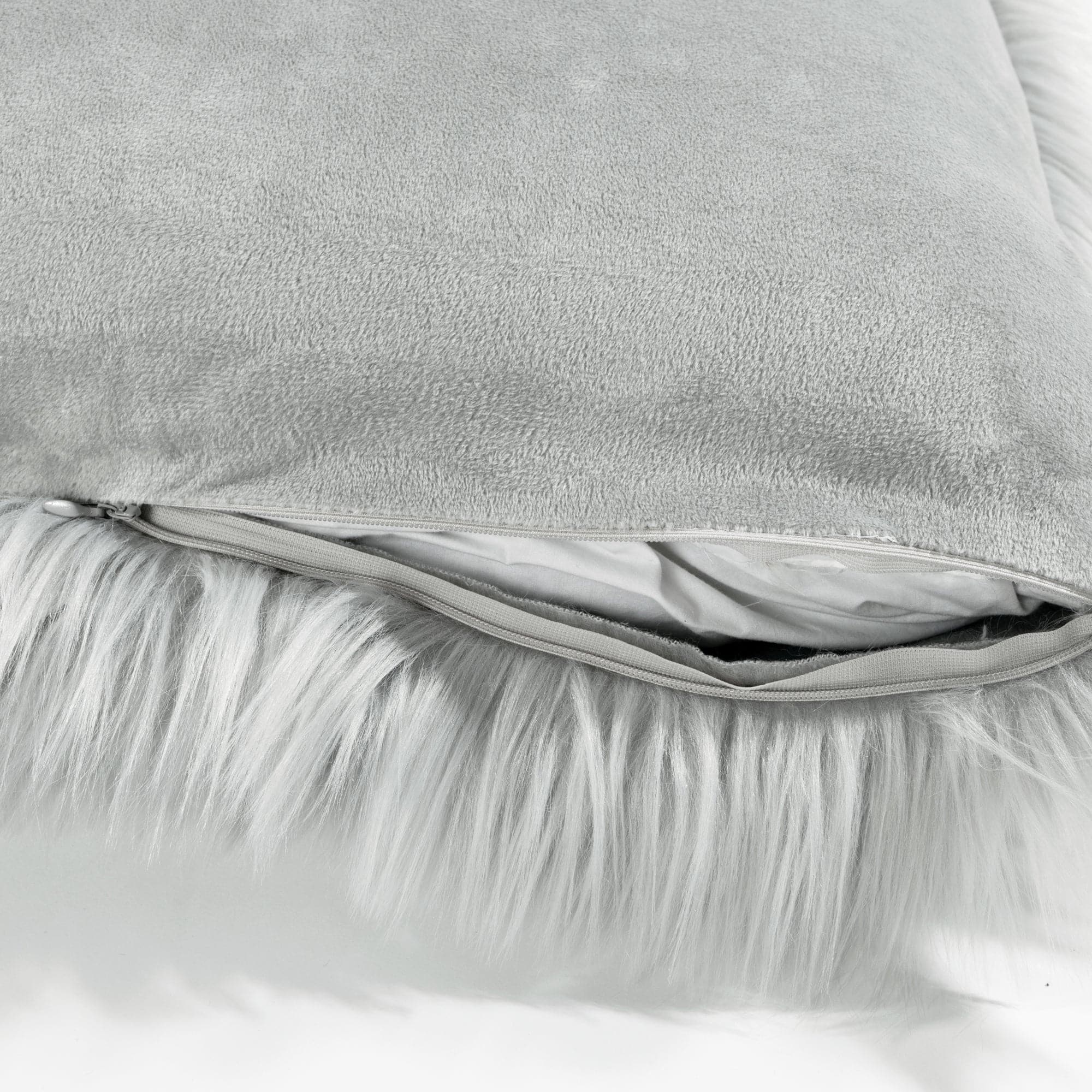 Soft Mongolian Luca Faux Fur Pillow Cover - Luxury Decorative Throw Pillow Case for Sofa, Bed, Couch - Cozy Home Decor for Living Room & Bedroom