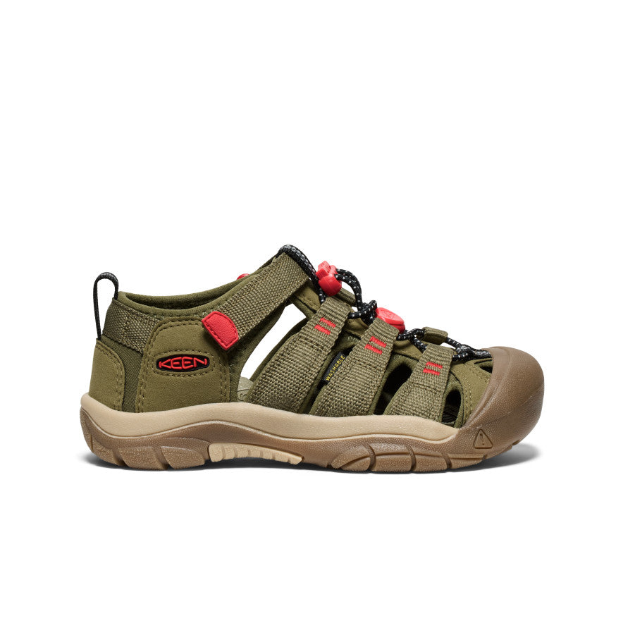 Newport H2 Sandals for Big Kids | Martini Olive & Aura Orange | Comfortable Beach & Pool Slides for Boys & Girls