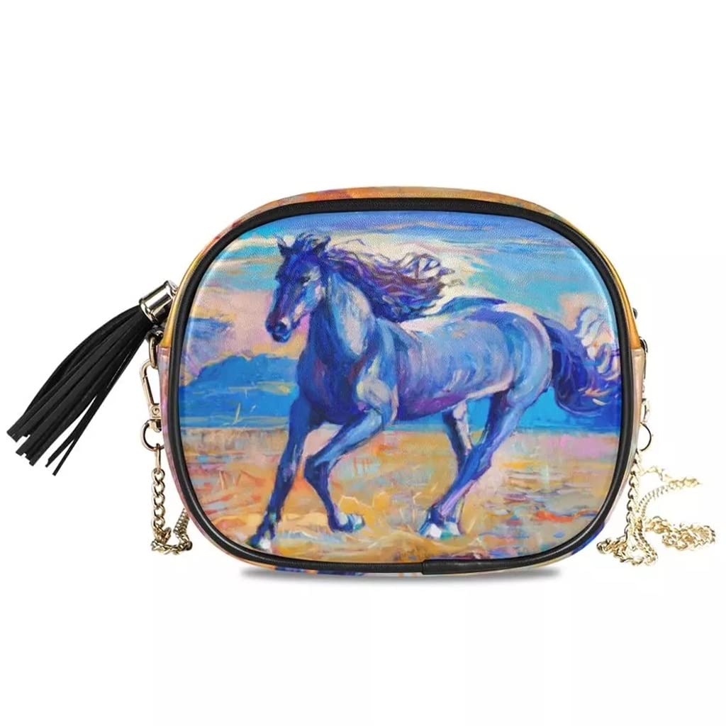 Stylish Women's PU Leather Crossbody Bag - Small Square Shoulder Purse with Chain Strap for Phone & Essentials | Perfect for Daily Use, Travel & Shopping