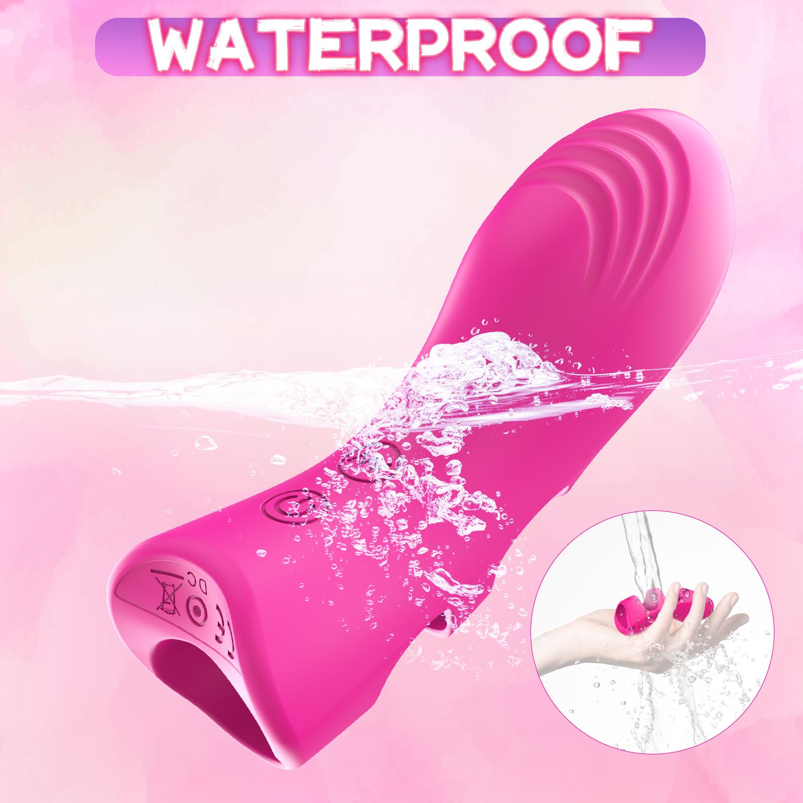 Bluetooth Finger Vibrator with App Control - 9 Vibration Modes for Clitoral & G-Spot Stimulation - Rechargeable Waterproof Sex Toy for Women & Couples - Perfect for Travel & Intimate Moments