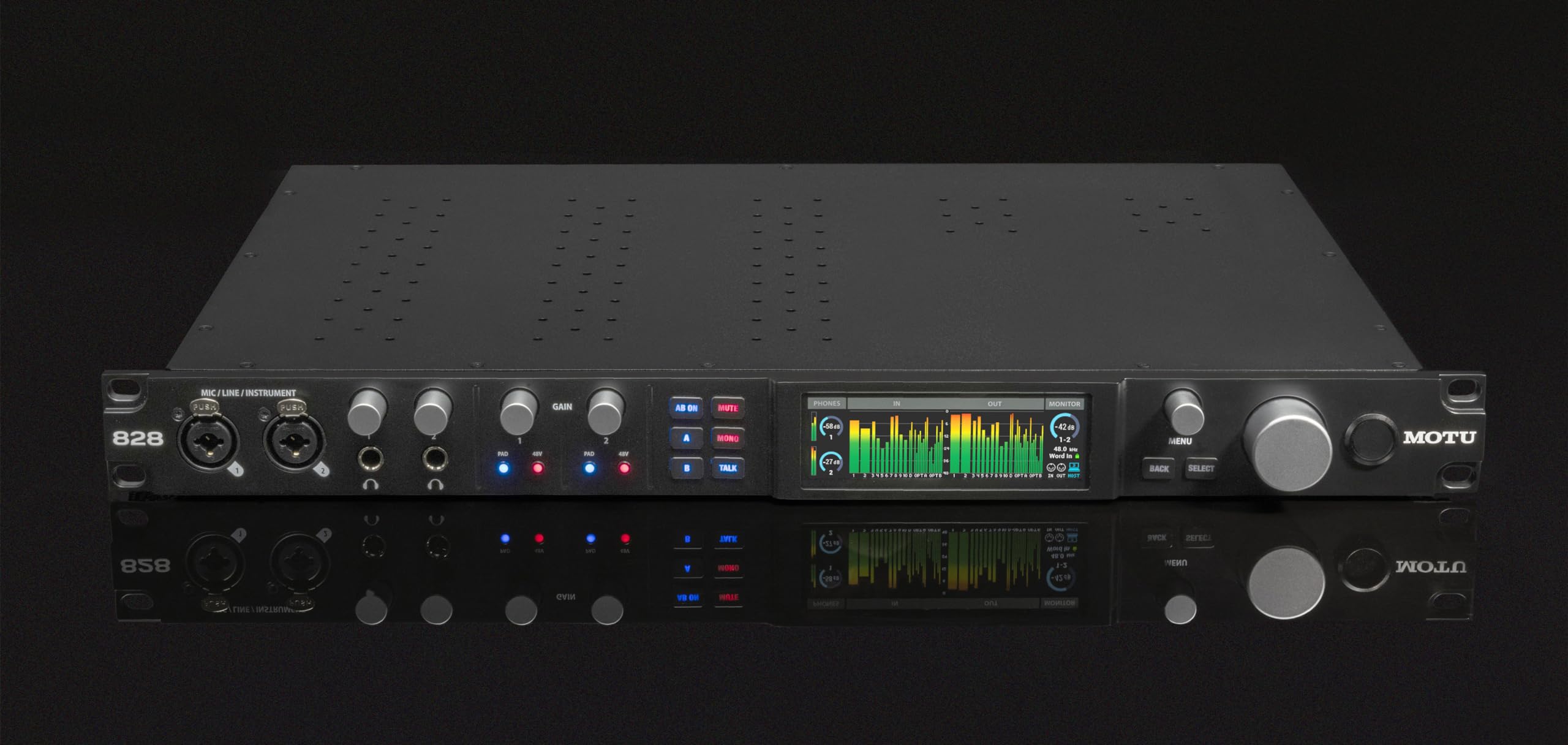 MOTU 828 28x32 USB3 Audio Interface for Mac, Windows, iOS | Studio Recording & Live Performance Mixing with Built-In Effects