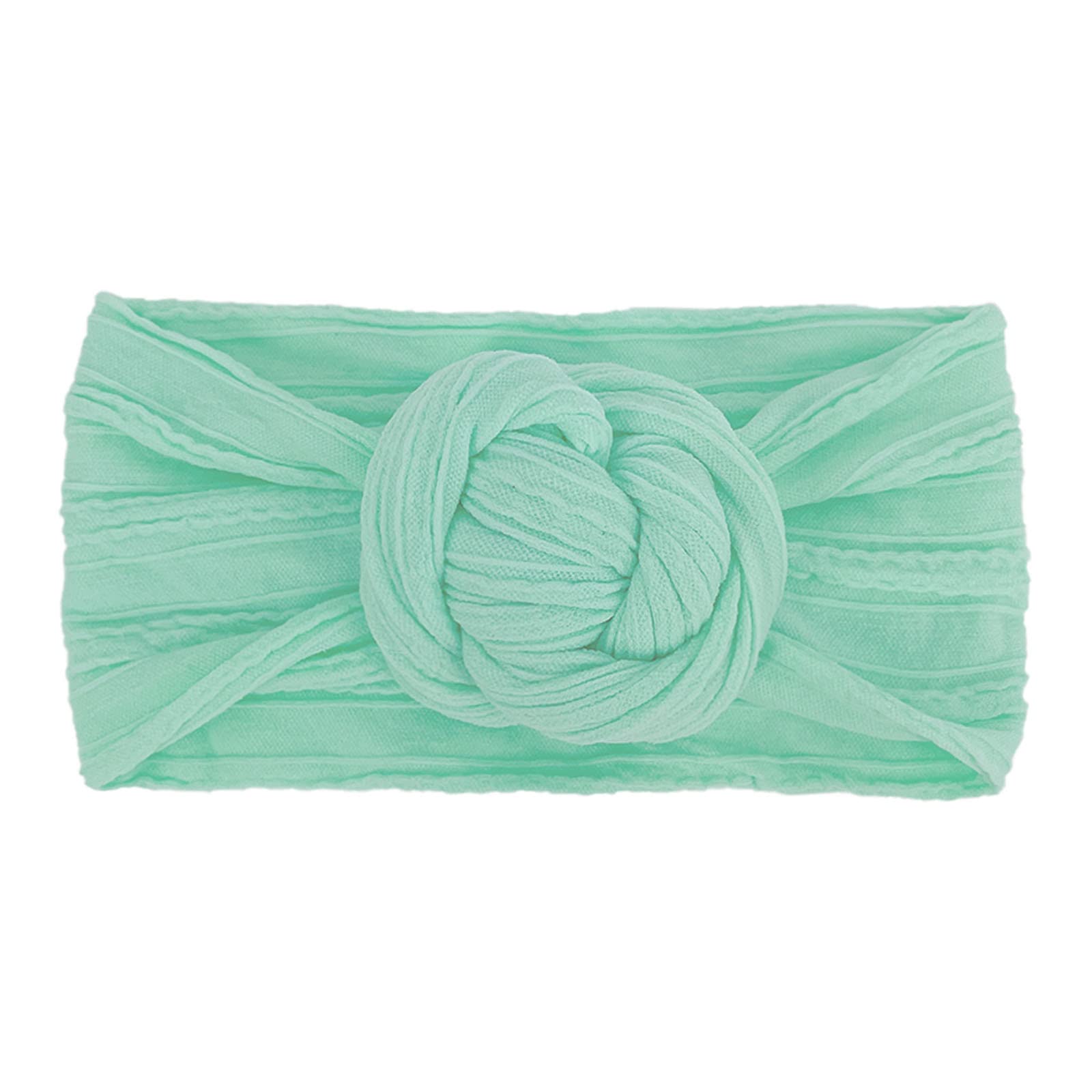 Soft Silk & Nylon Baby Headbands for Newborn Toddler Girls - Adjustable Knotted Circle Bows & Headwraps - Perfect for Sports, Photography, Parties & Everyday Wear