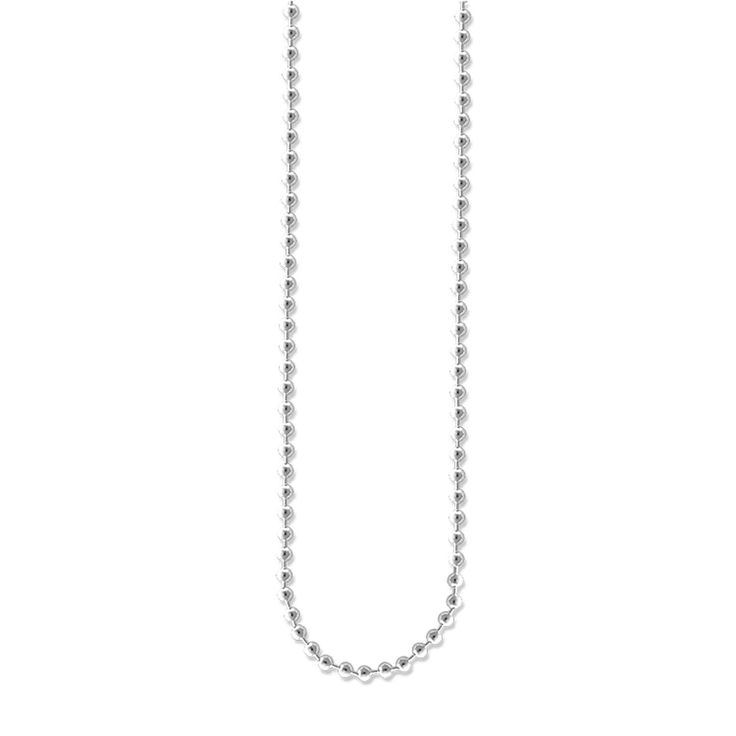 Thomas Sabo Sterling Silver Ball Chain Necklace for Women - Elegant Layering Jewelry for Everyday Wear & Special Occasions
