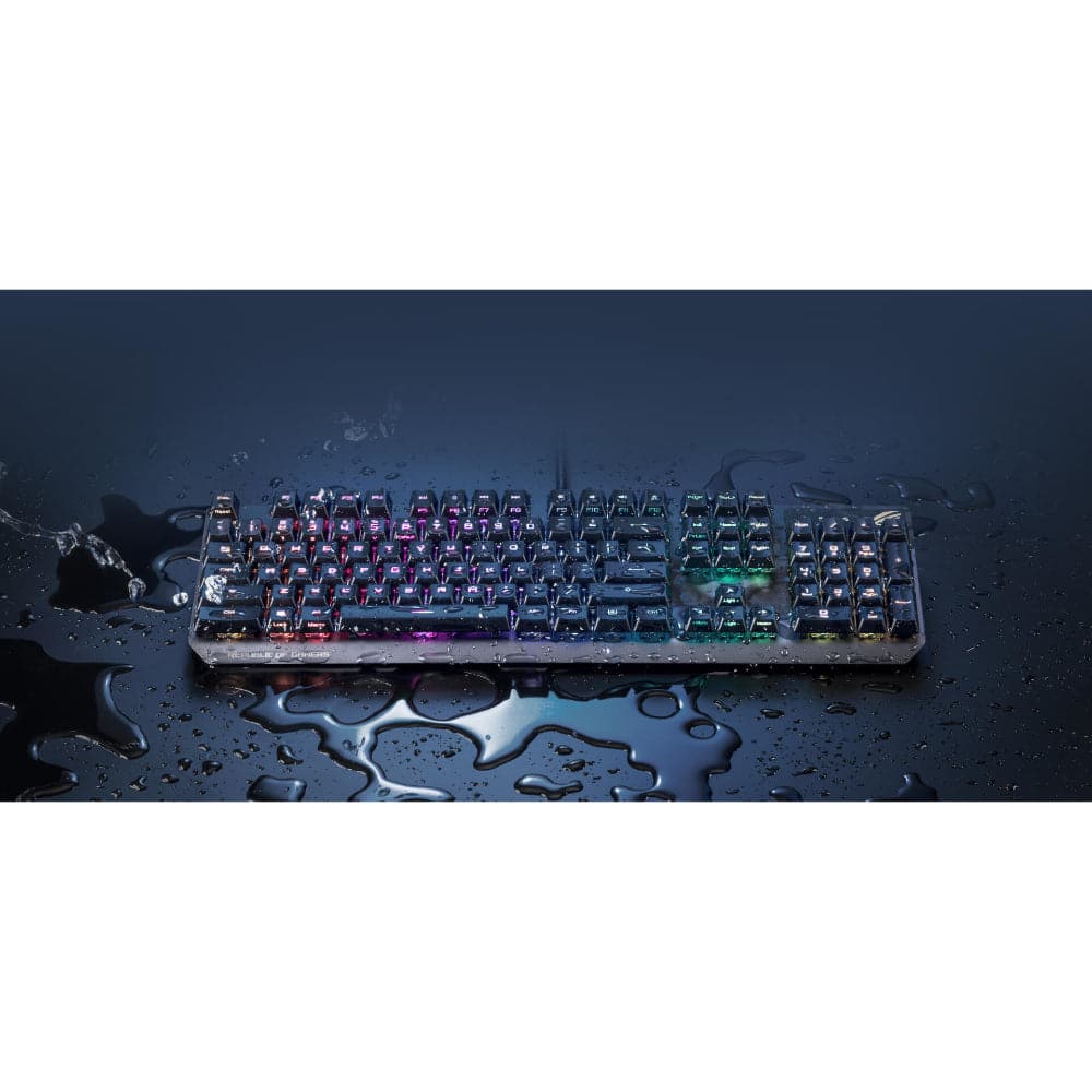 ASUS ROG STRIX SCOPE RX Mechanical Gaming Keyboard - RGB Backlit, Cherry MX Red Switches, Ergonomic Design for PC Gamers | Perfect for FPS, MOBA & Esports Tournaments