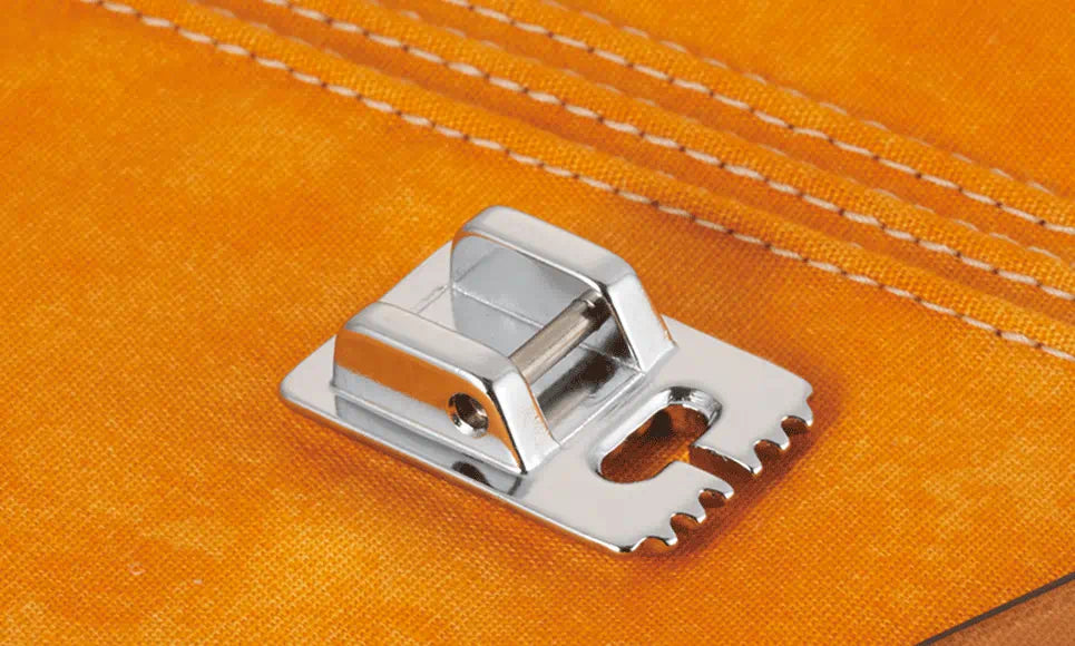 Brother F037N 5 Groove Pin Tuck Foot - Perfect for Sewing Tucks, Pleats, and Decorative Stitching on Dresses, Blouses, and Home Decor Projects