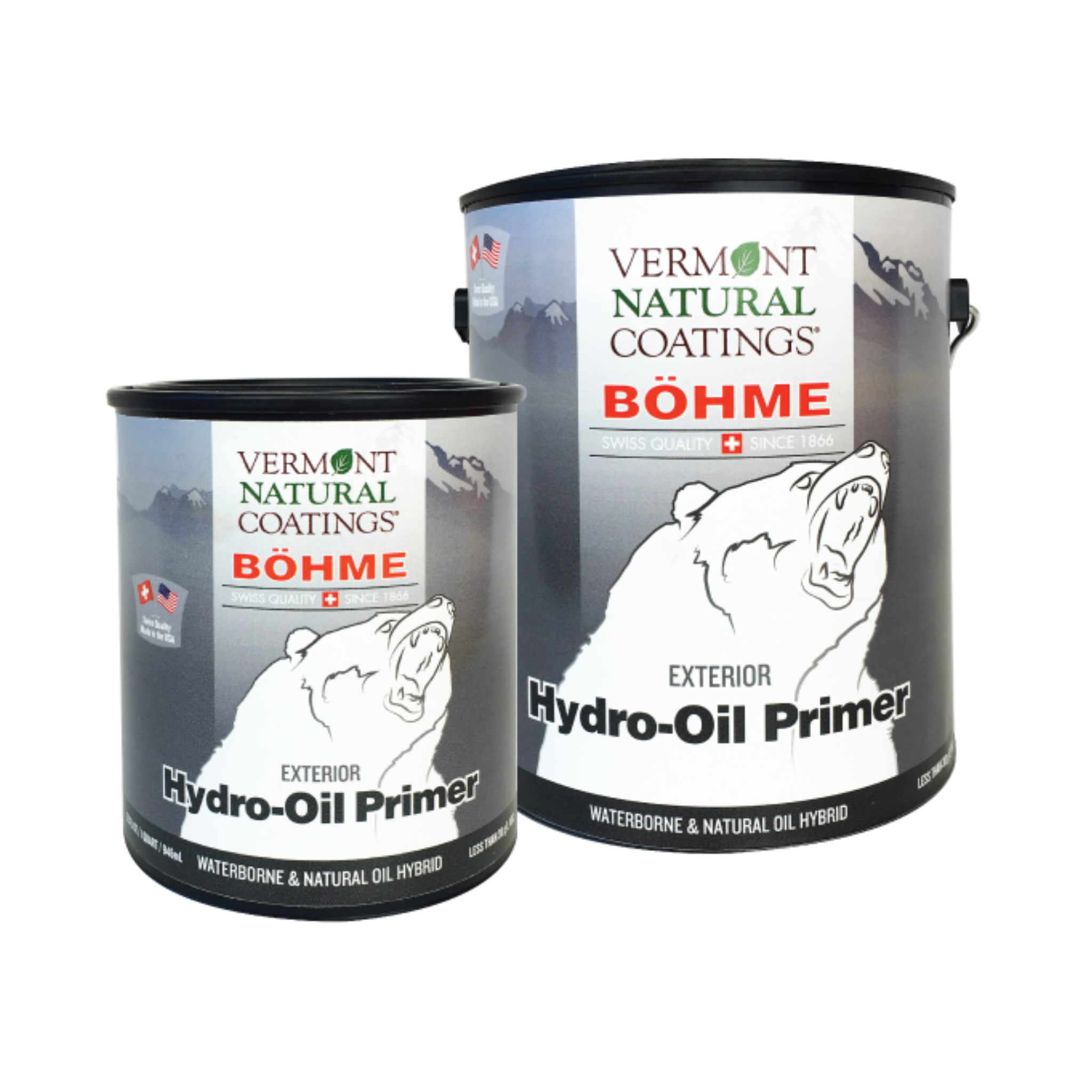 Vermont Natural Coatings Bohme Hydro Oil Primer - Water-Based Wood Stain & Sealer for Furniture, Cabinets, Floors | Eco-Friendly, Non-Toxic Finish for Indoor & Outdoor Use