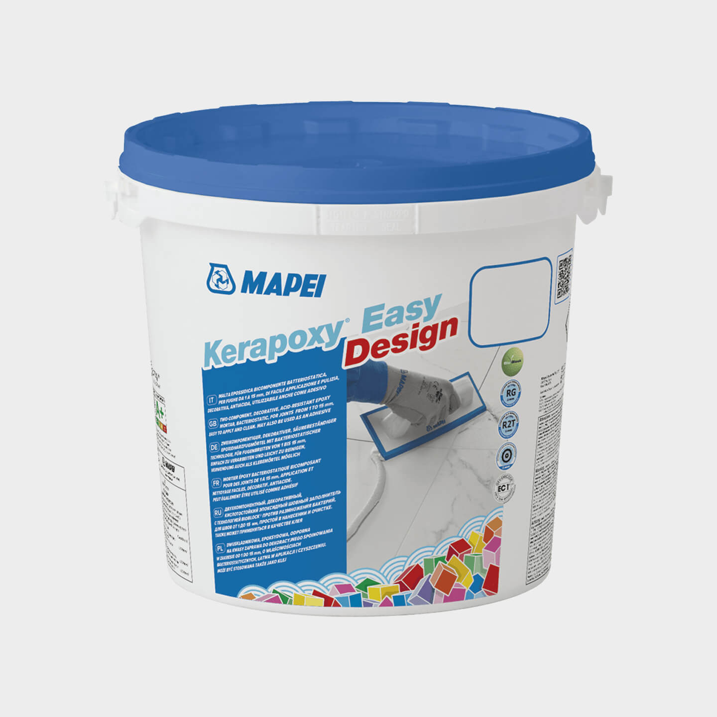 Mapei Kerapoxy Easy Design 3kg Silver Grey 111 - Premium Epoxy Grout for Tile Floors, Showers & Countertops - Waterproof & Stain-Resistant for Bathrooms, Kitchens & Commercial Spaces