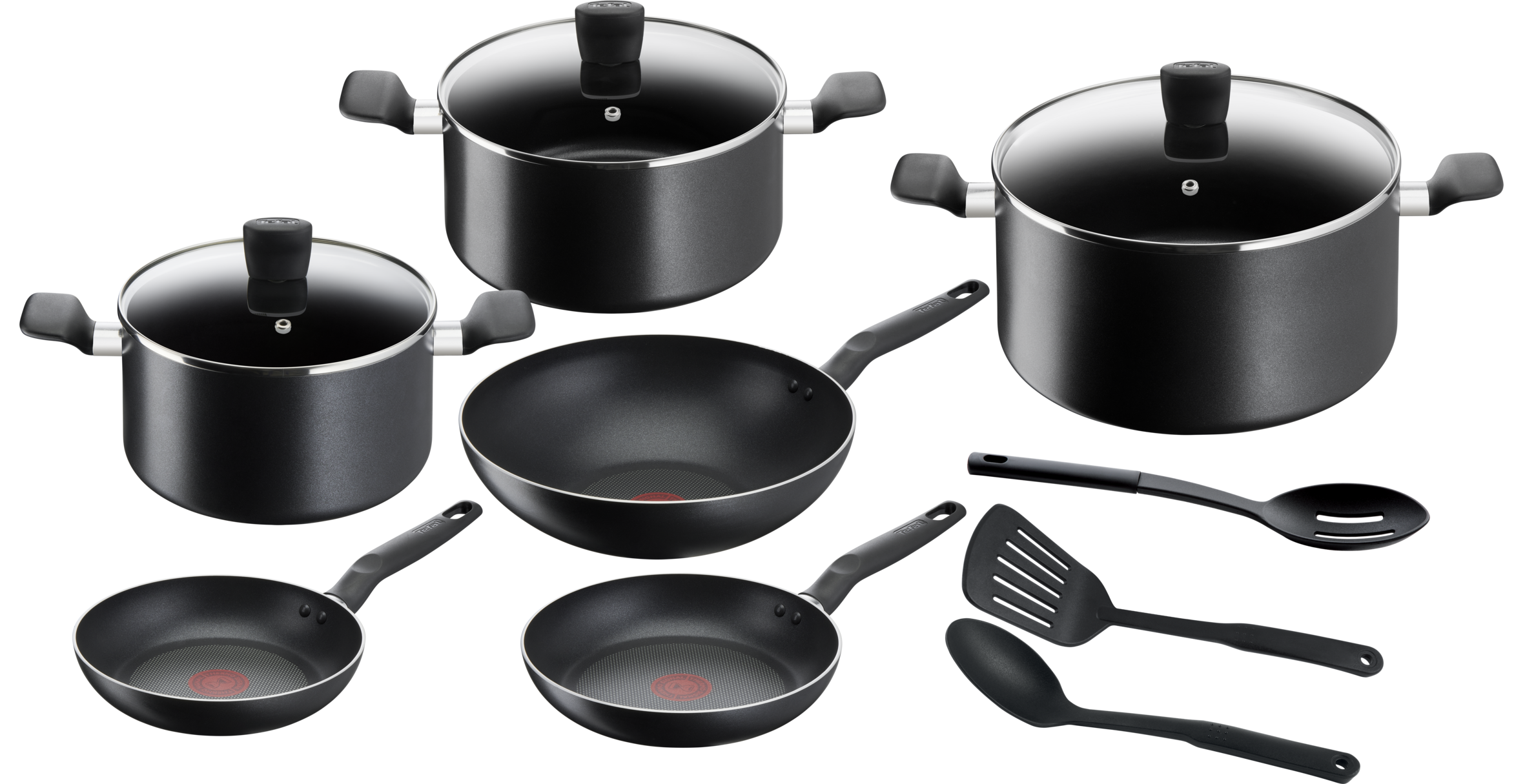 Tefal Super Cook Non-Stick 6-Piece Cookware Set - Premium Kitchen Pots and Pans for Frying, Boiling & Sauteing - Perfect for Home Cooking & Professional Chefs