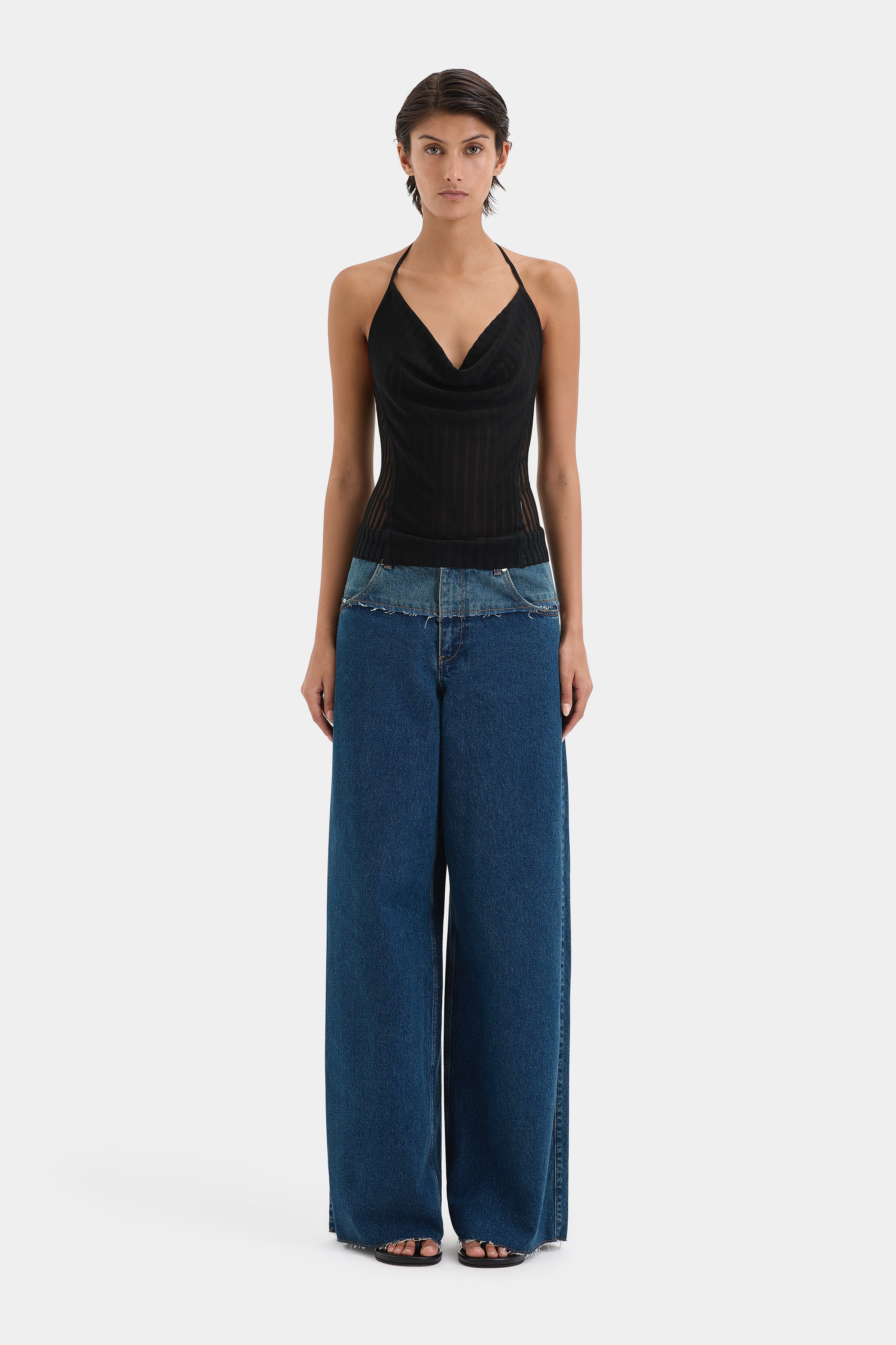 Luna High Waist Wide Leg Jeans for Women - Stretchy Comfort Denim Pants - Perfect for Casual Wear, Office Outfits & Date Nights