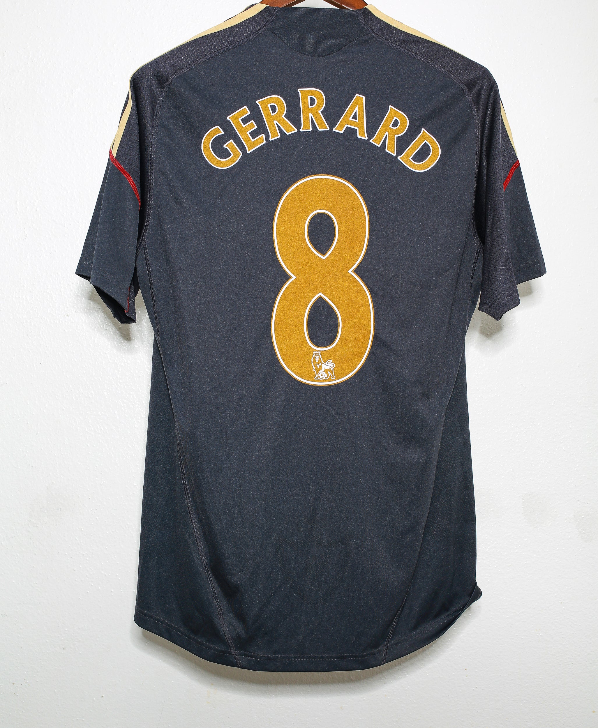 2009 Liverpool FC Away Jersey #8 Steven Gerrard - Men's Authentic Football Shirt - Perfect for Match Days & Fan Collections