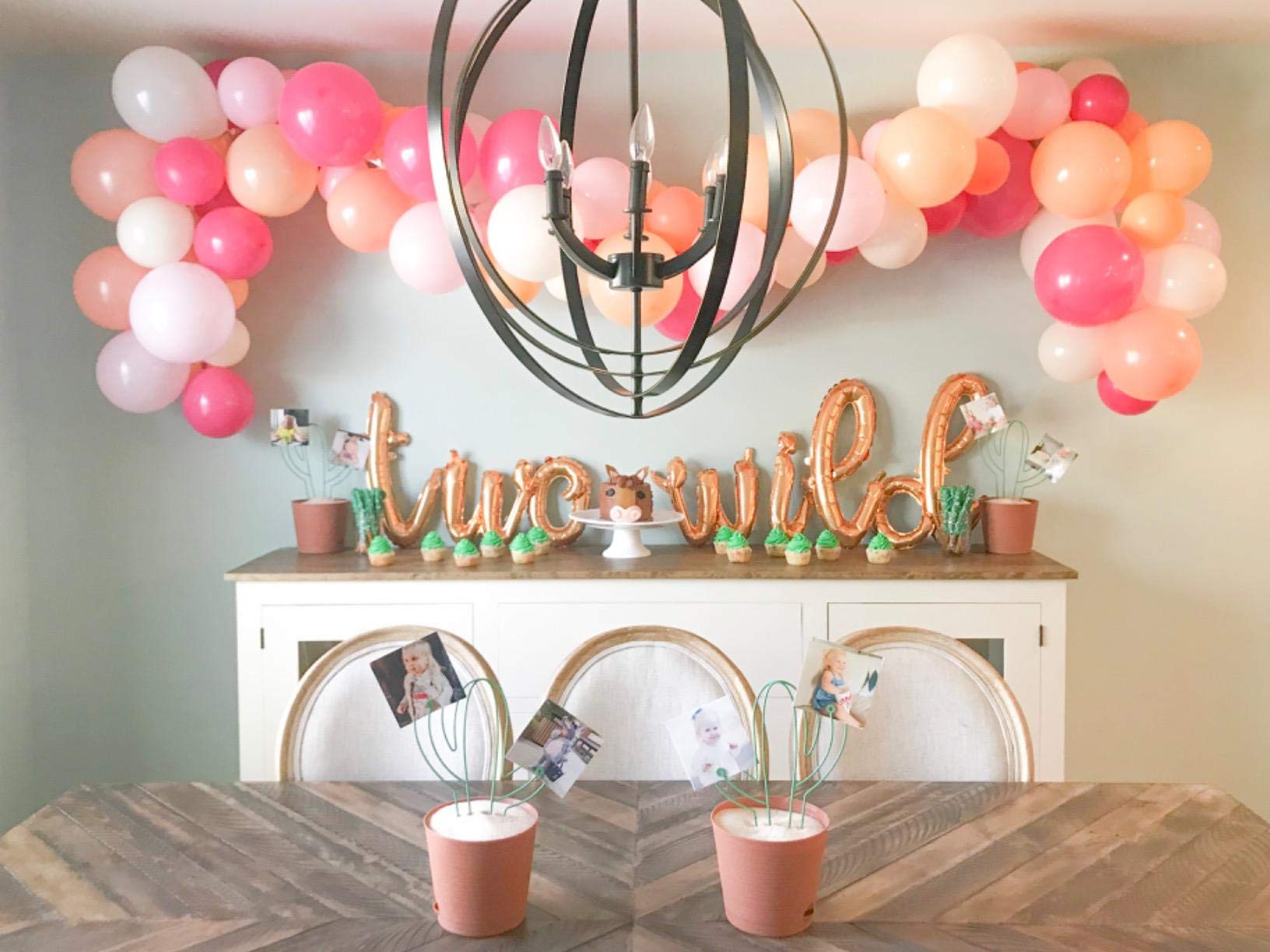 100-Pack Blush Pink Balloons | Fuchsia, Baby Pink, Pastel Orange & Ivory Balloons for Bridal Showers, Weddings & Baby Showers | Perfect for Party Decorations, Photo Backdrops & Event Styling